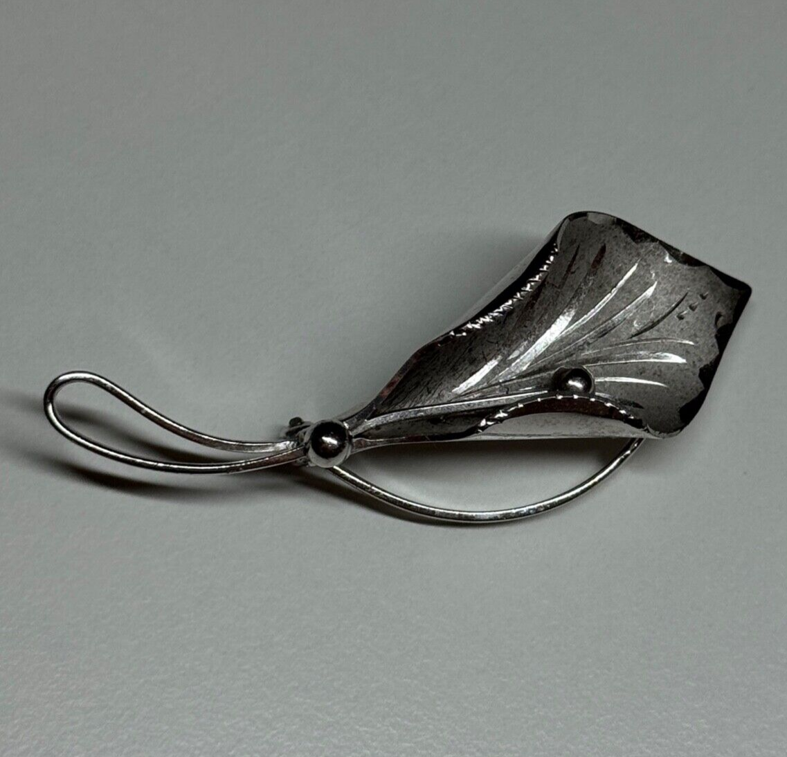 925 Sterling Silver Flower Brooch