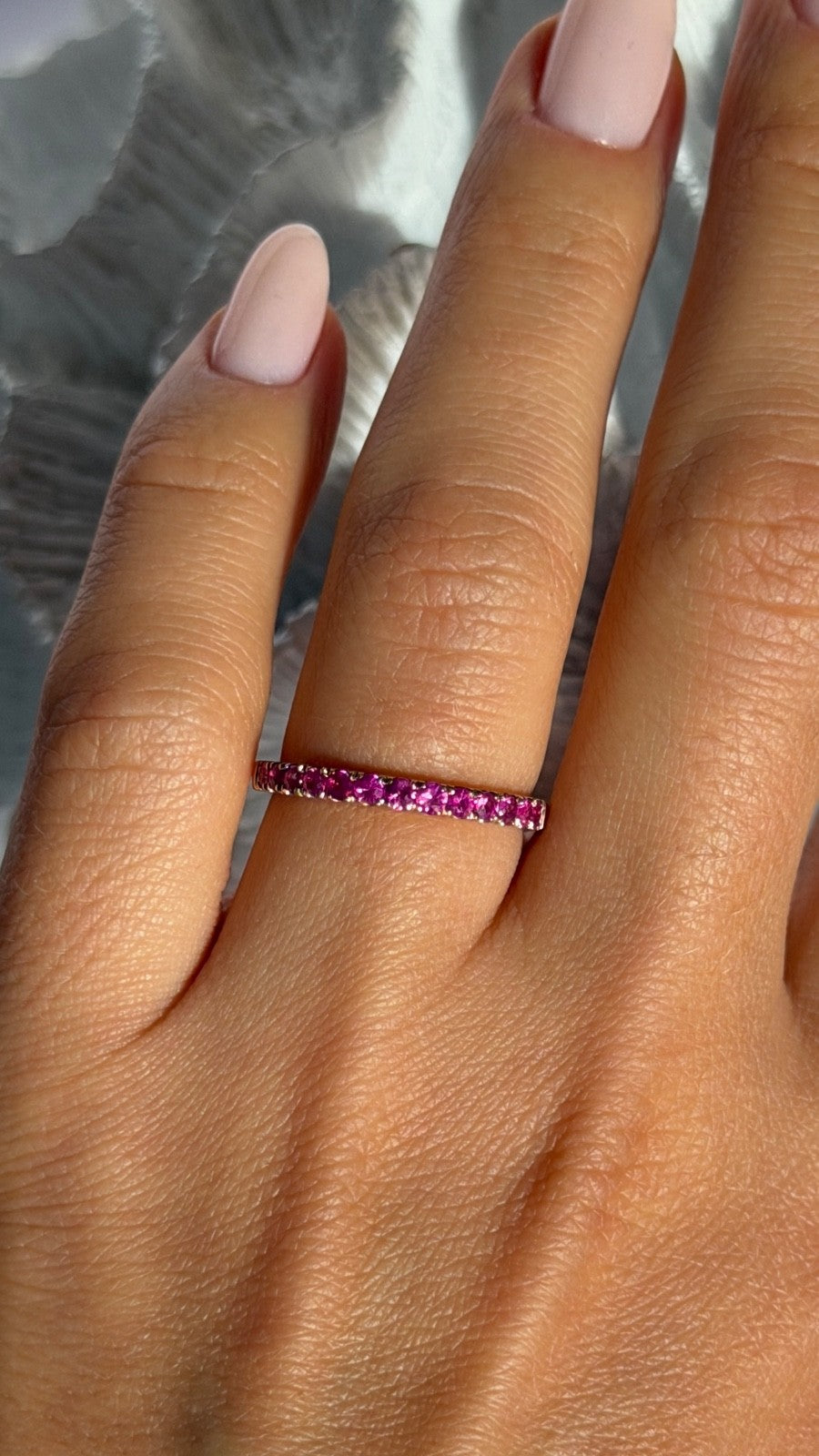 10K Rose Gold Ruby 0.50 ct  Ring Size 7