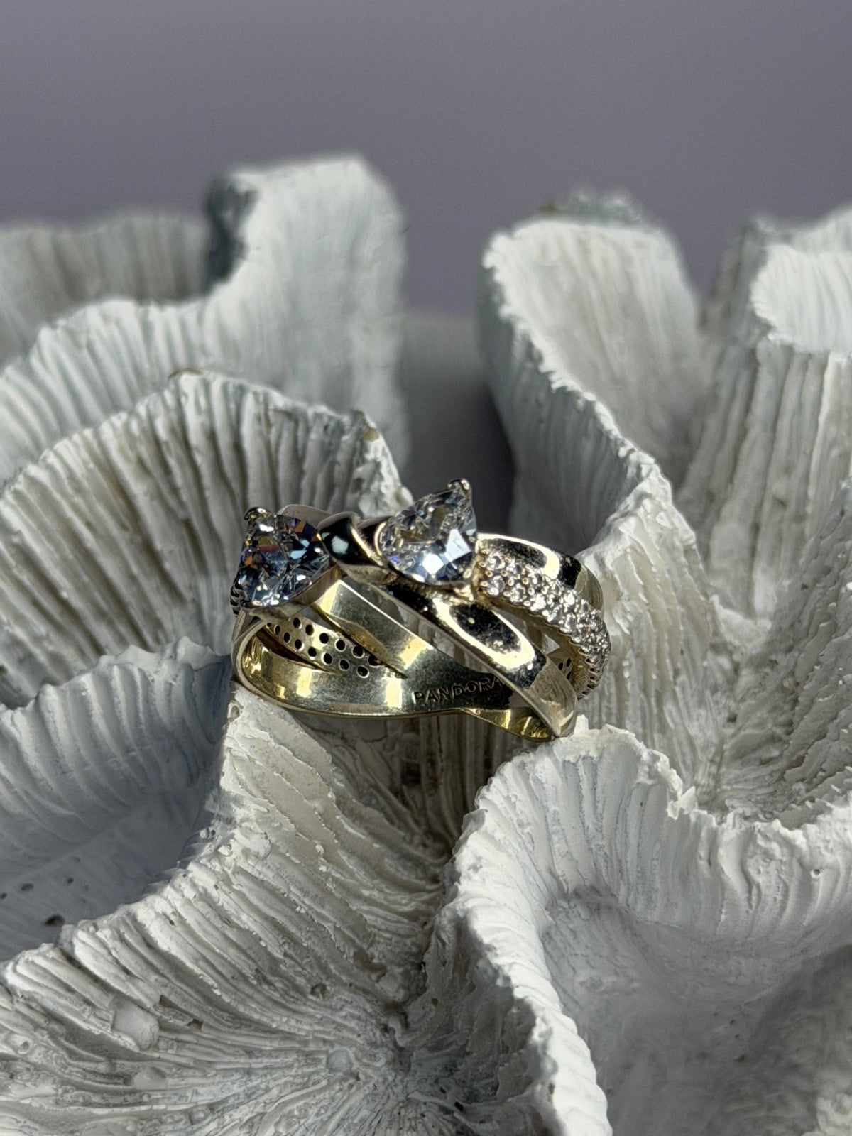 Pandora Ale 58 925 Sterling Silver Cz Ring Size 9