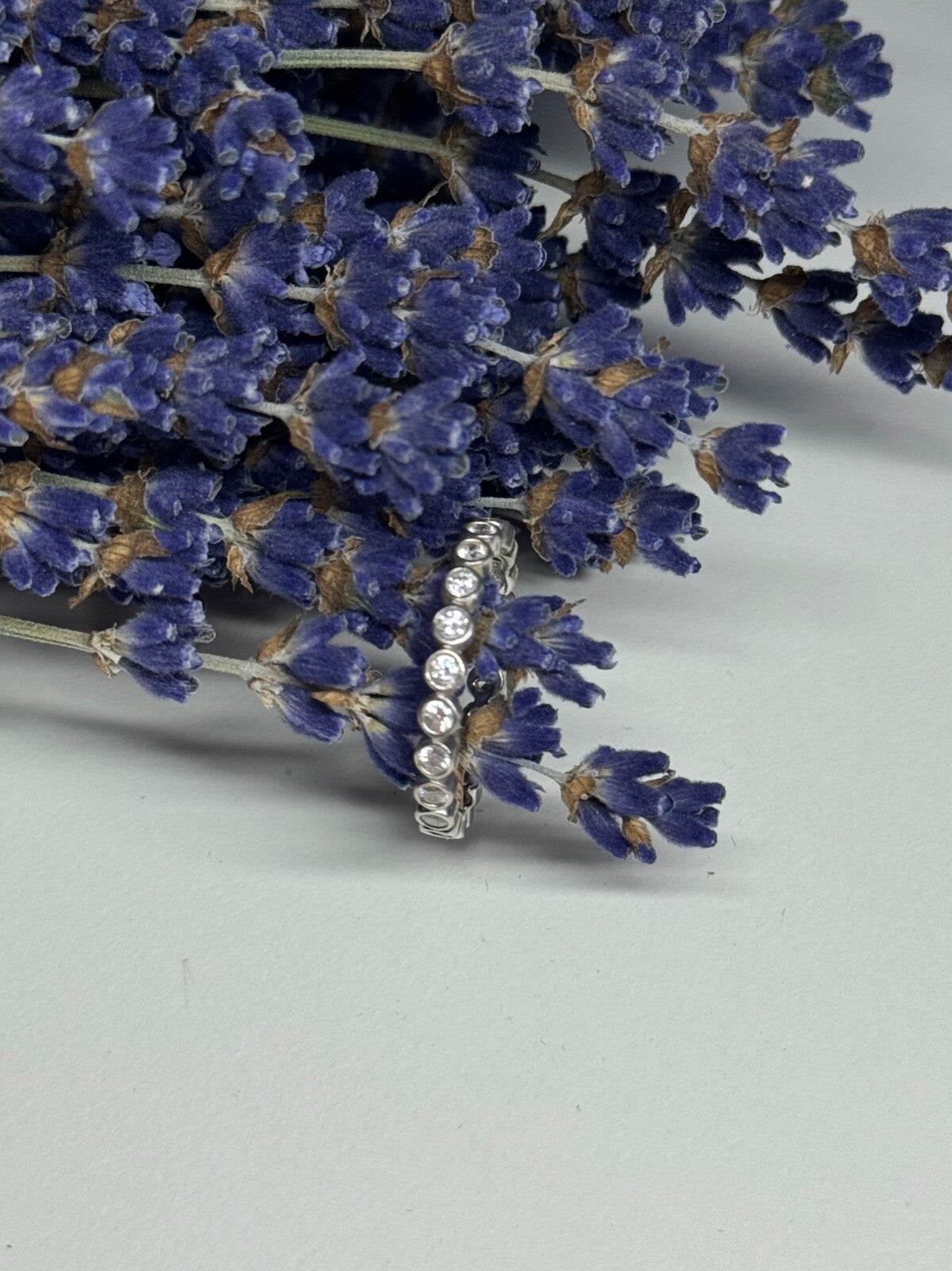 925 Sterling Silver CZ Ring Size 7.5