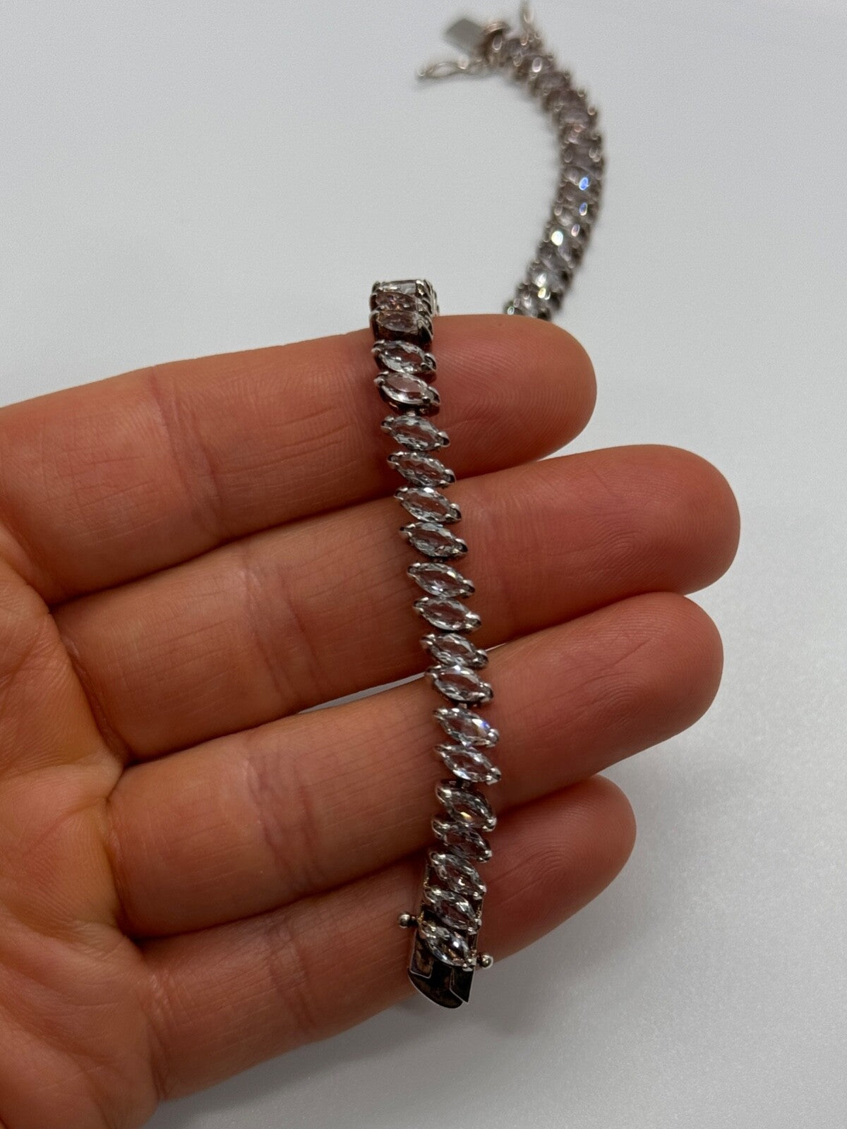 925 Sterling Silver Tourmalines Bracelet