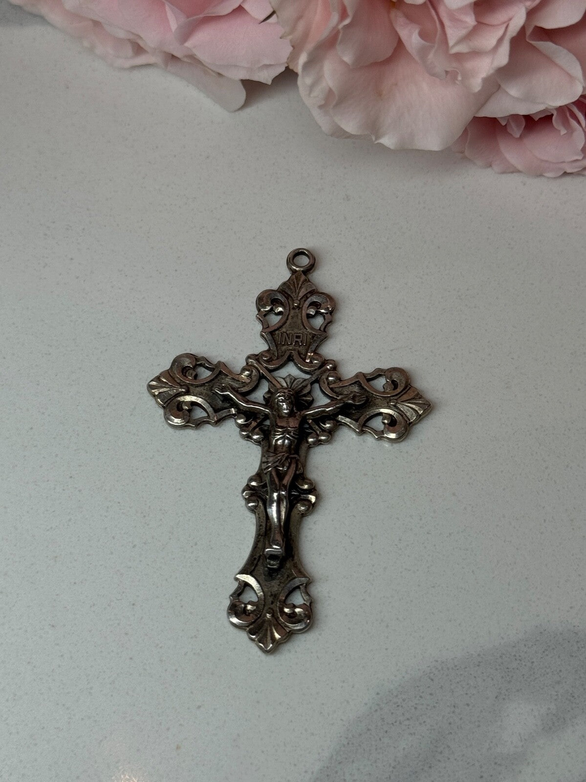 925 Sterling Silver Cross Length 2.3 In