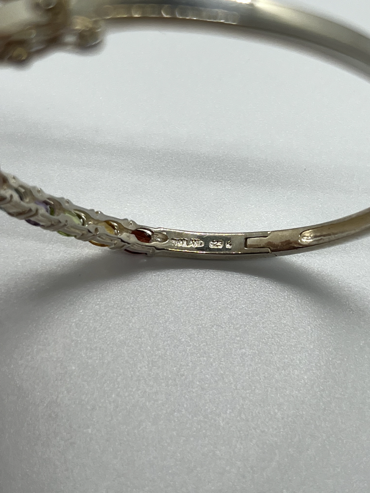 925 Sterling Silver Spinel Bracelet