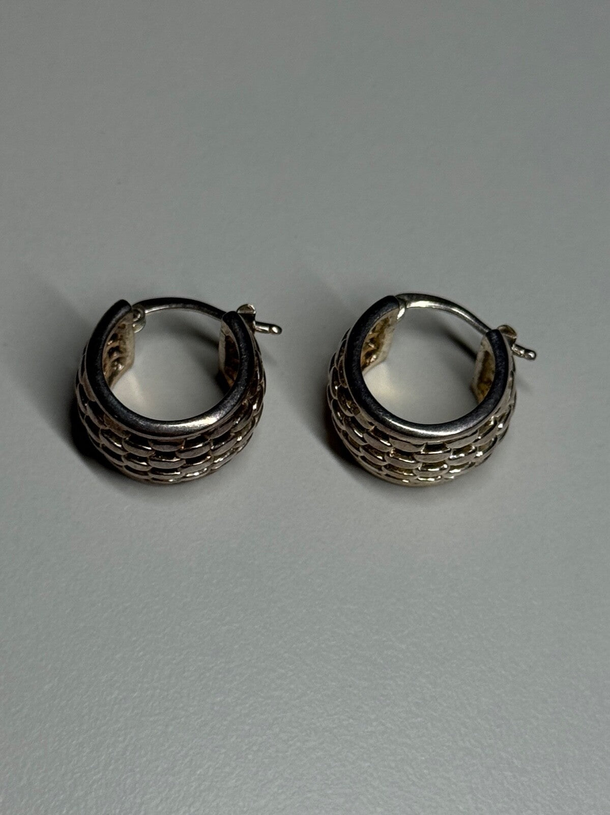925 Sterling Silver Earrings Length 17 Mm