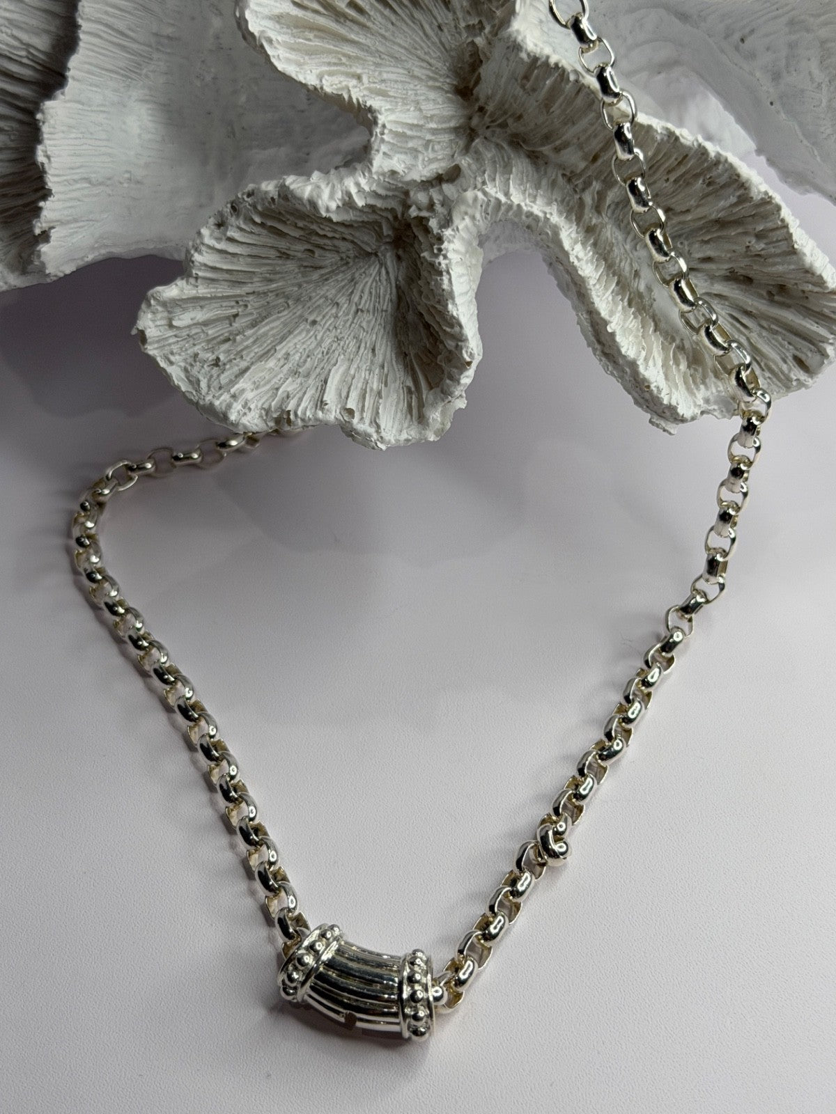 Prochain 925 Sterling Silver Charm Necklace Length 18 in