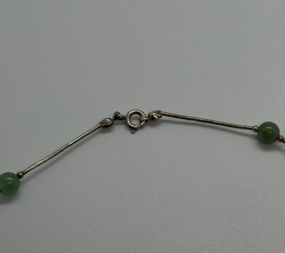 925 Sterling Silver Nephrite Necklace