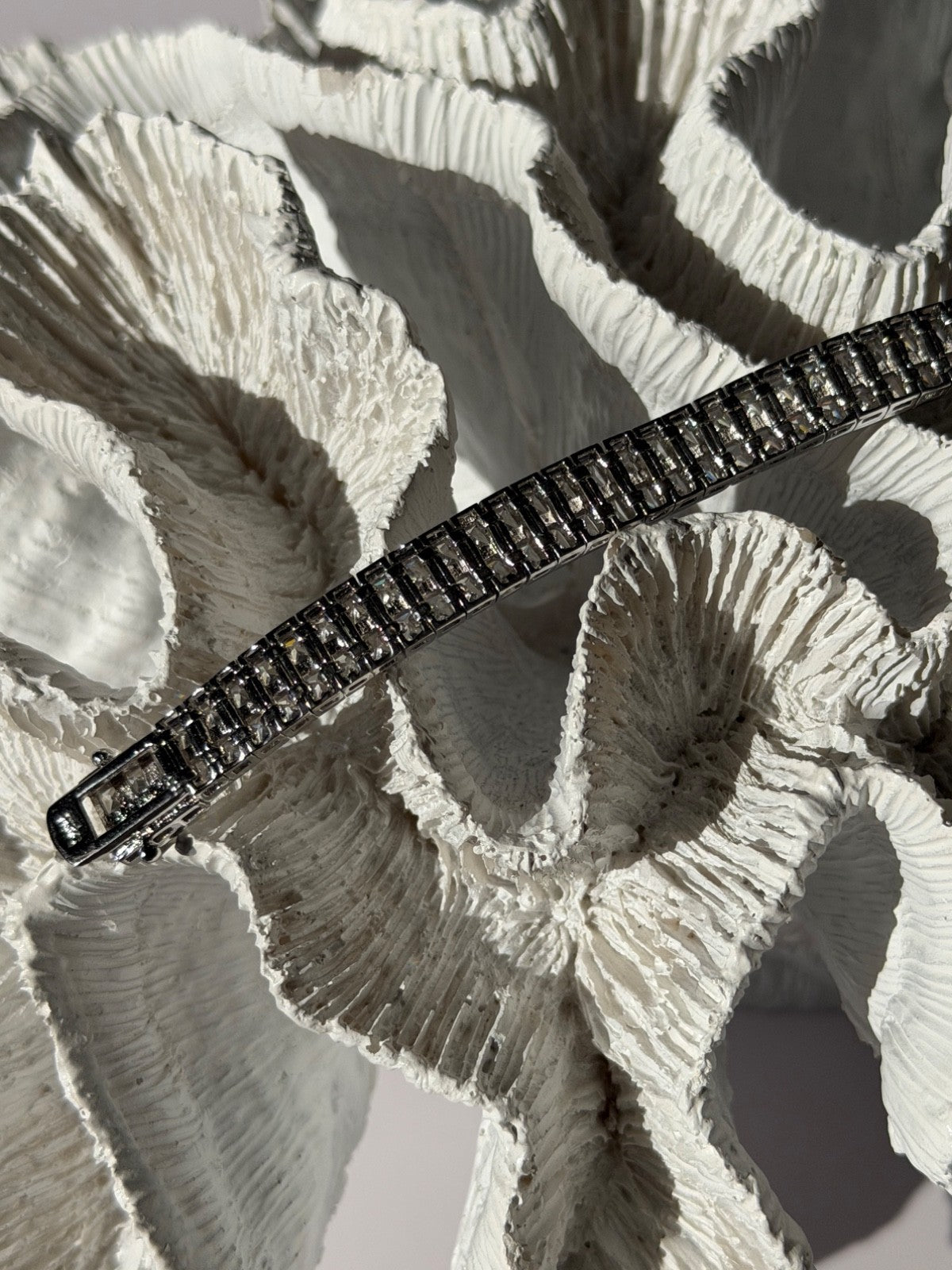 Shiny 925 Sterling Silver Cz Bracelet