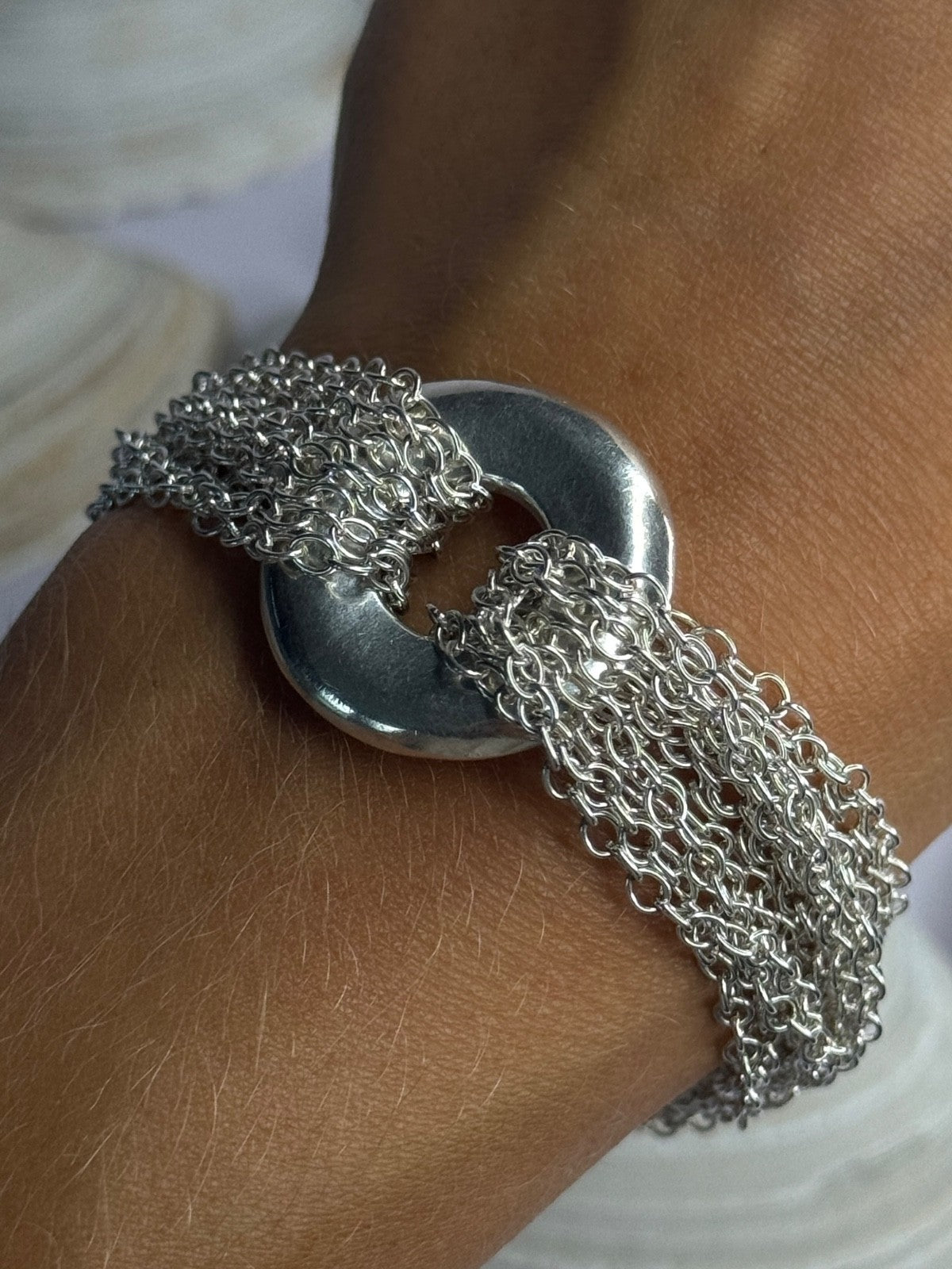 Elegant Design 925 Sterling Silver Bracelet Length 8