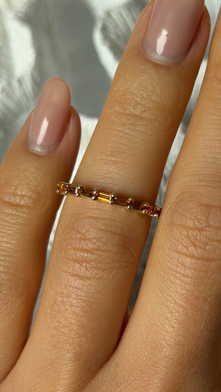 14K Yellow Gold Citrine Ring Size 5.5