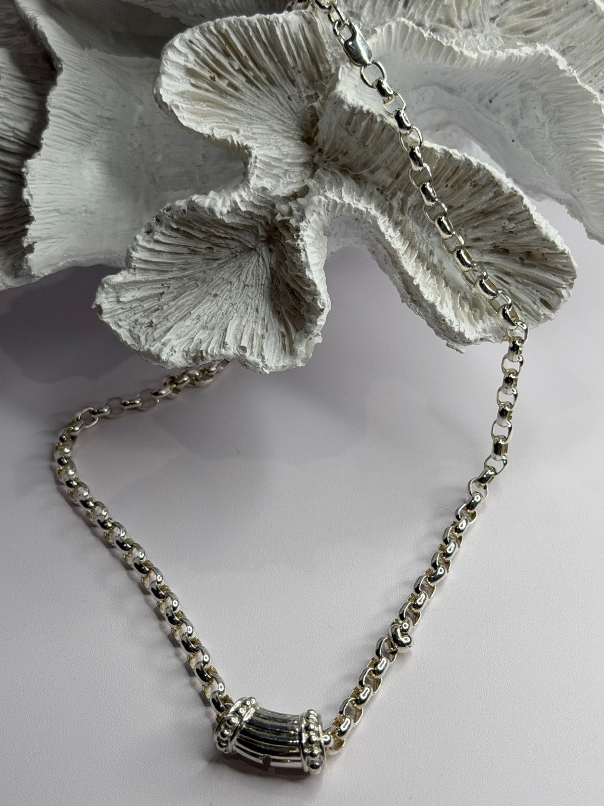 Prochain 925 Sterling Silver Charm Necklace Length 18 in