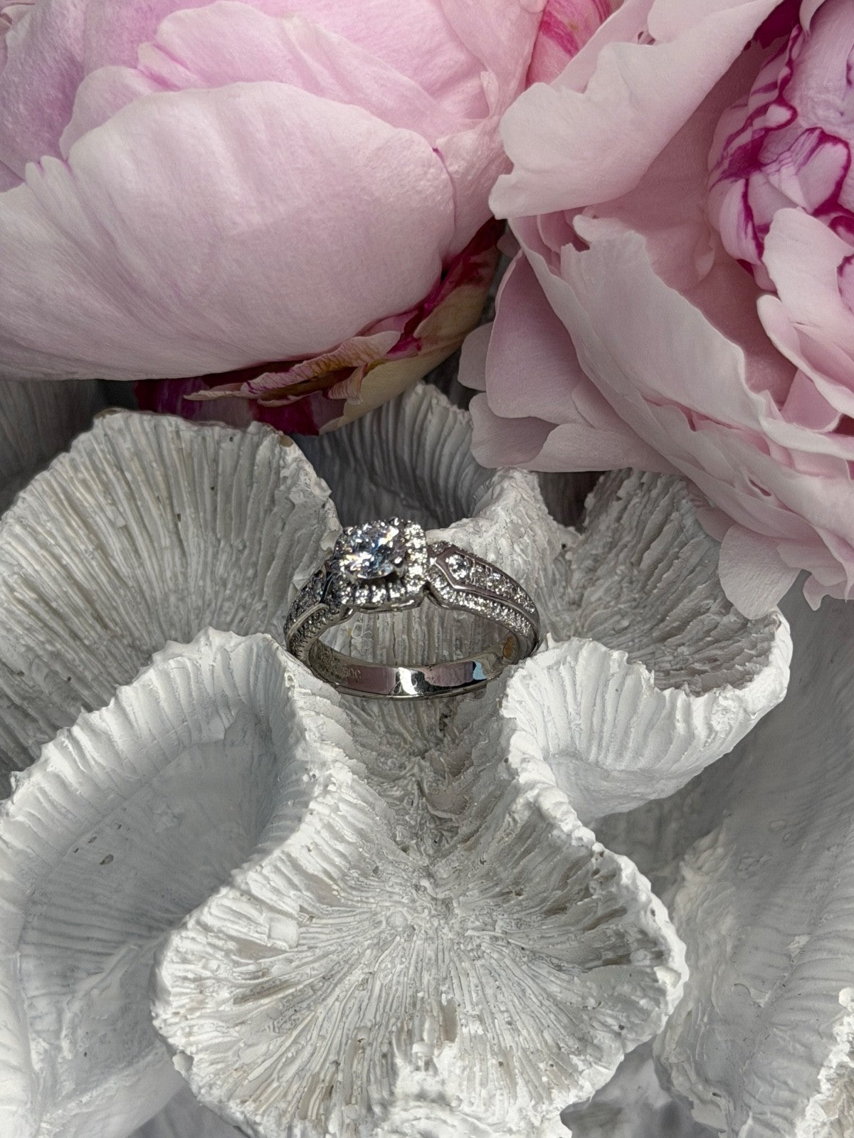 GOC 925 Sterling Silver tcw 1.43 Cz Ring Size 7