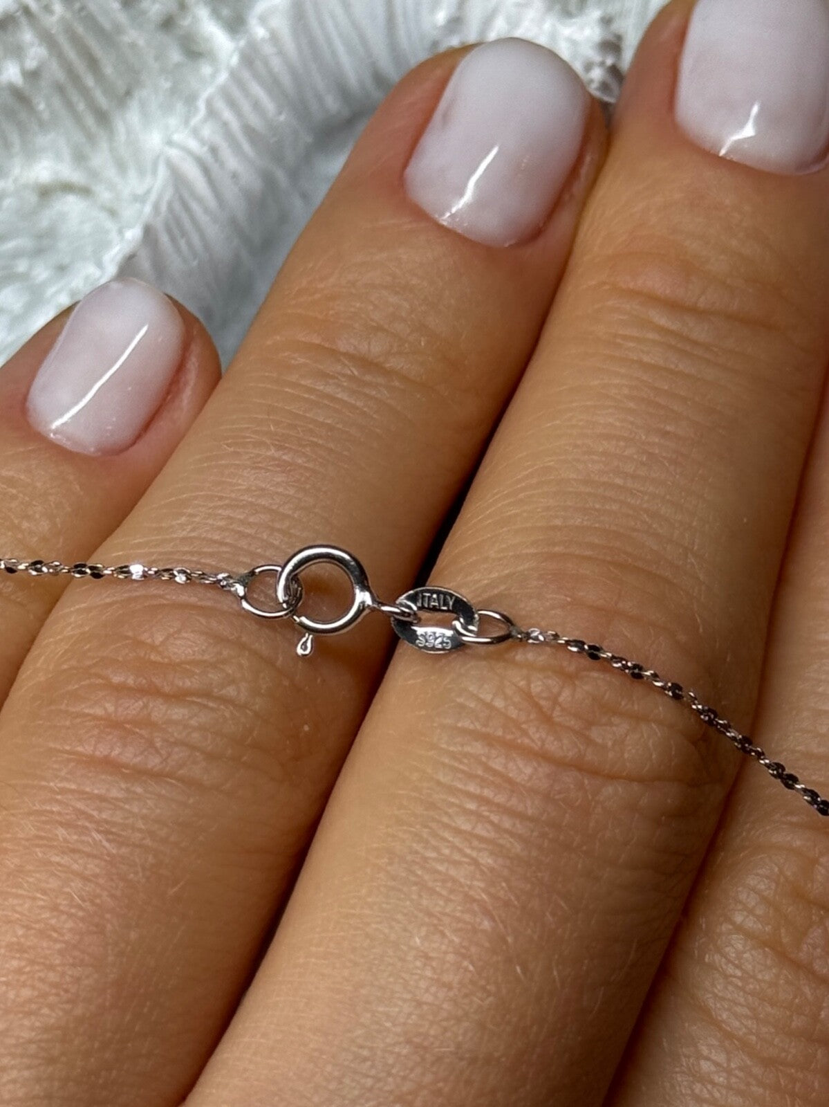 925 Sterling Silver Fresh Water Pearl Necklace Length 18 Inch