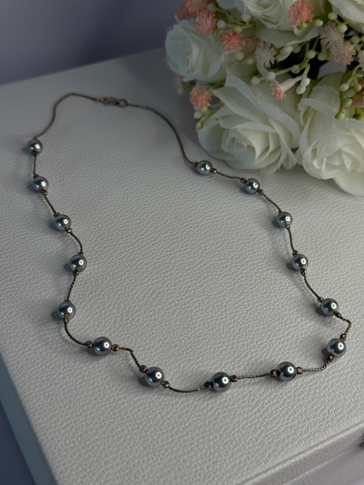 925 Sterling Silver Beautiful Necklace Length 17 Inch