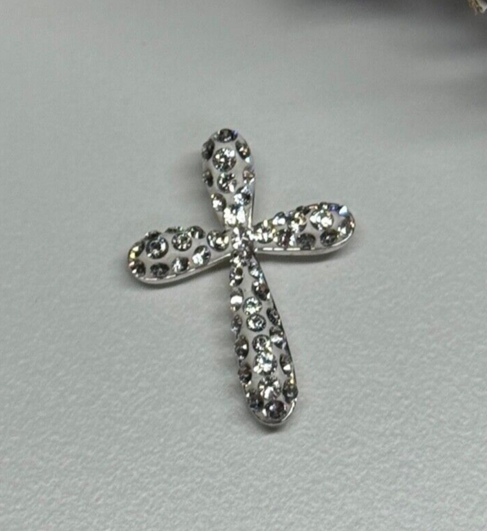 925 Sterling Silver CZ Cross