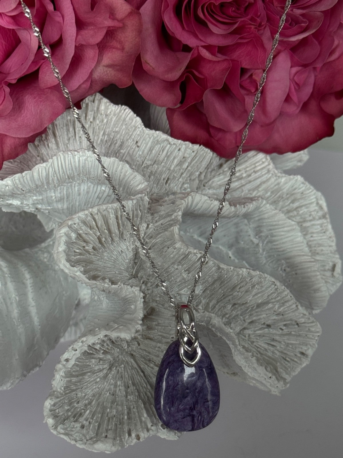 DK 925 Sterling Silver Chariote Necklace Length 20/18 inch