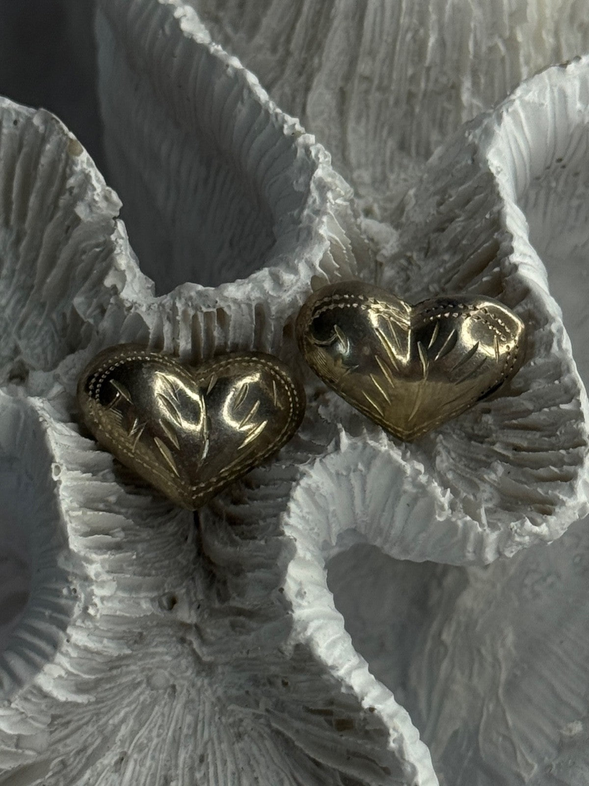 925 Sterling Silver Heart Earrings Length 0.50 Inch