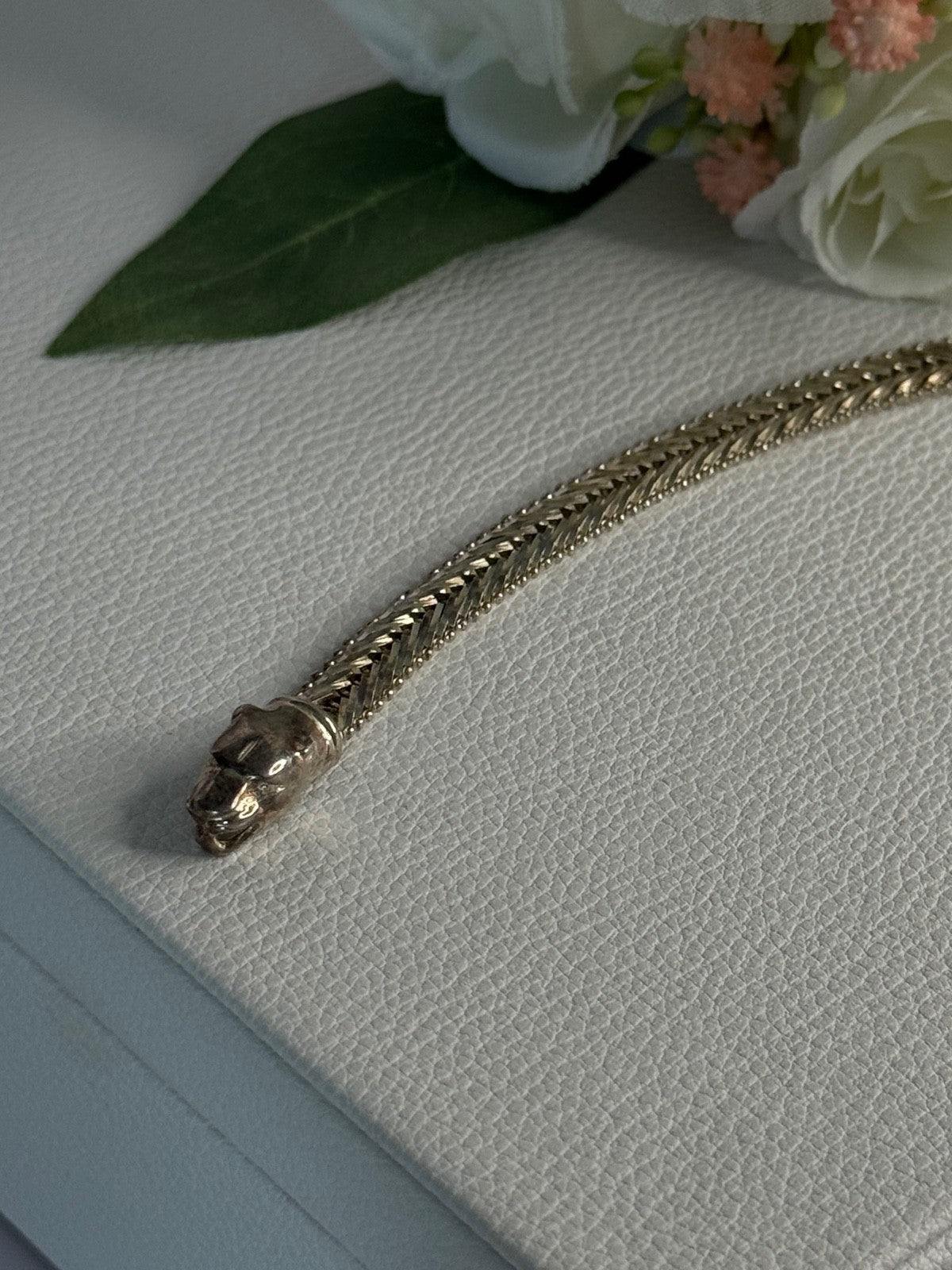 925 Sterling Silver Pantera Bracelet Length 8 Inch