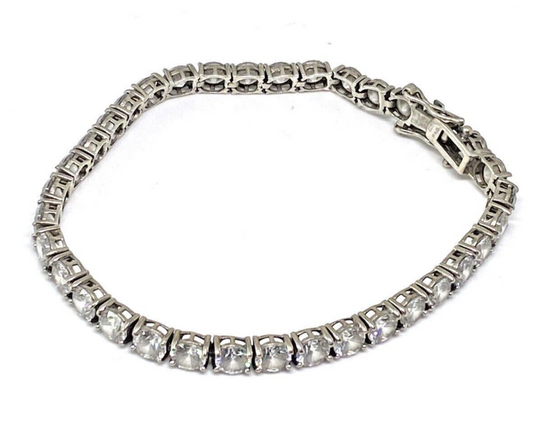 925 Sterling Silver CZ Bracelet
