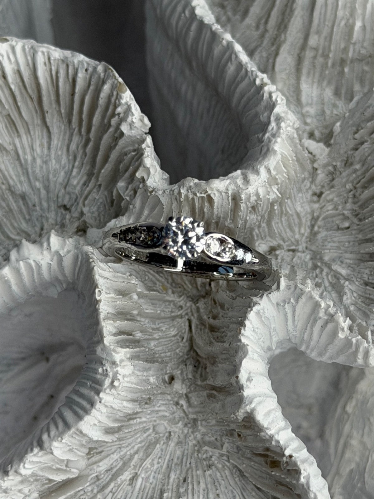 GOC 925 Sterling Silver Cz 0.77 ct Ring Size 7