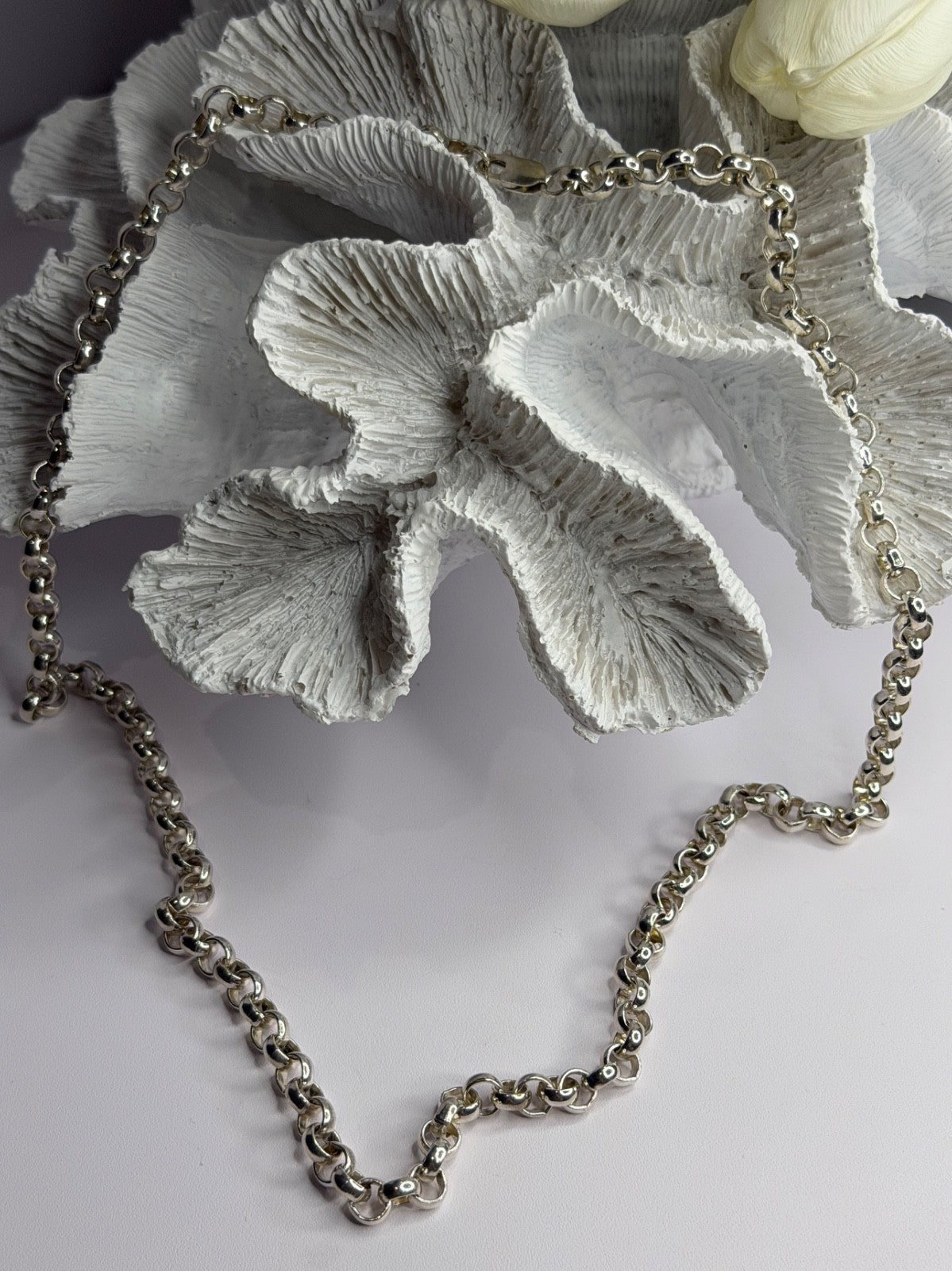 Prochain 925 Sterling Silver Chain Necklace Length 23 in