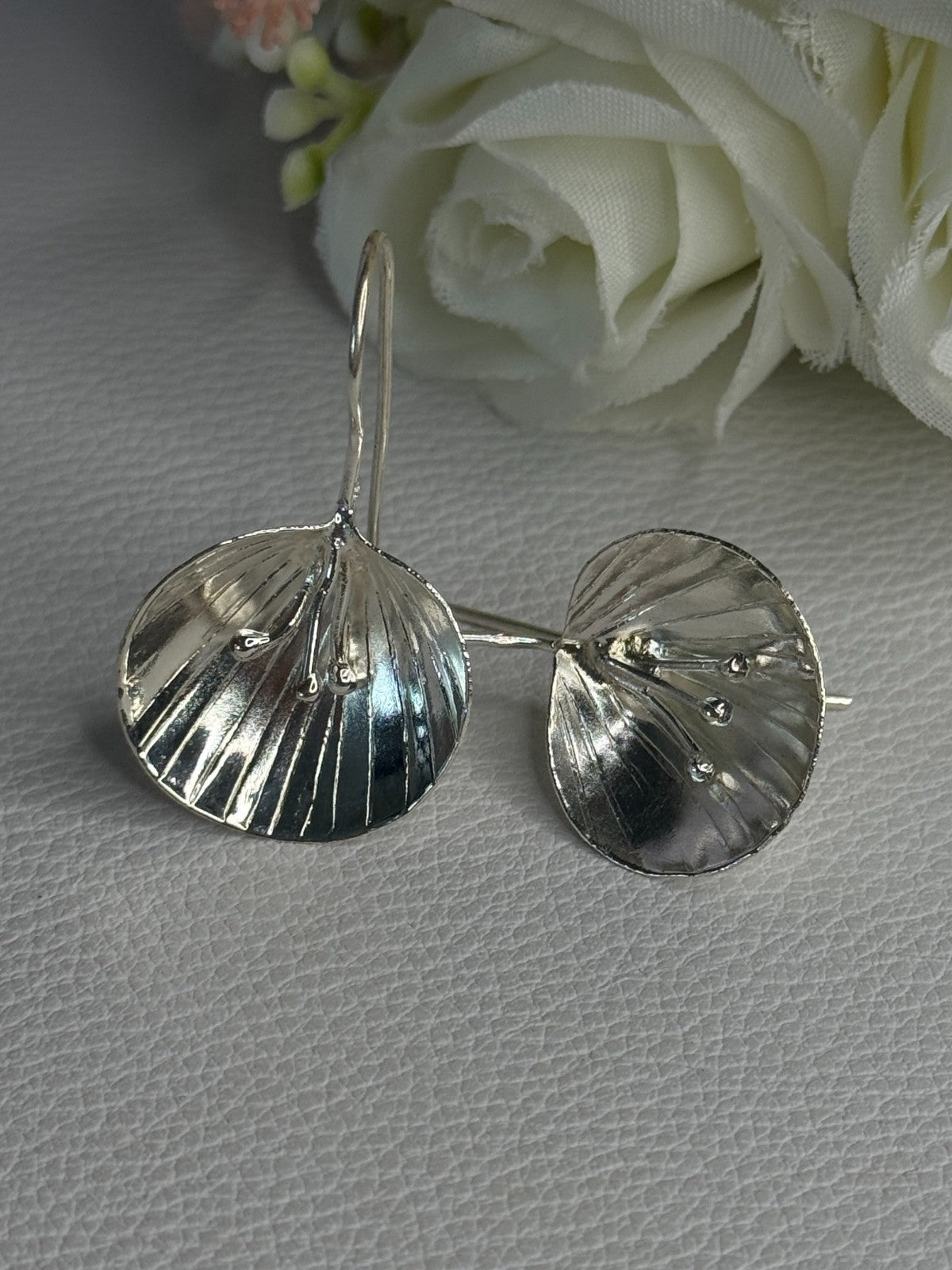 925 Sterling Silver Earrings Length 1.30 Inch