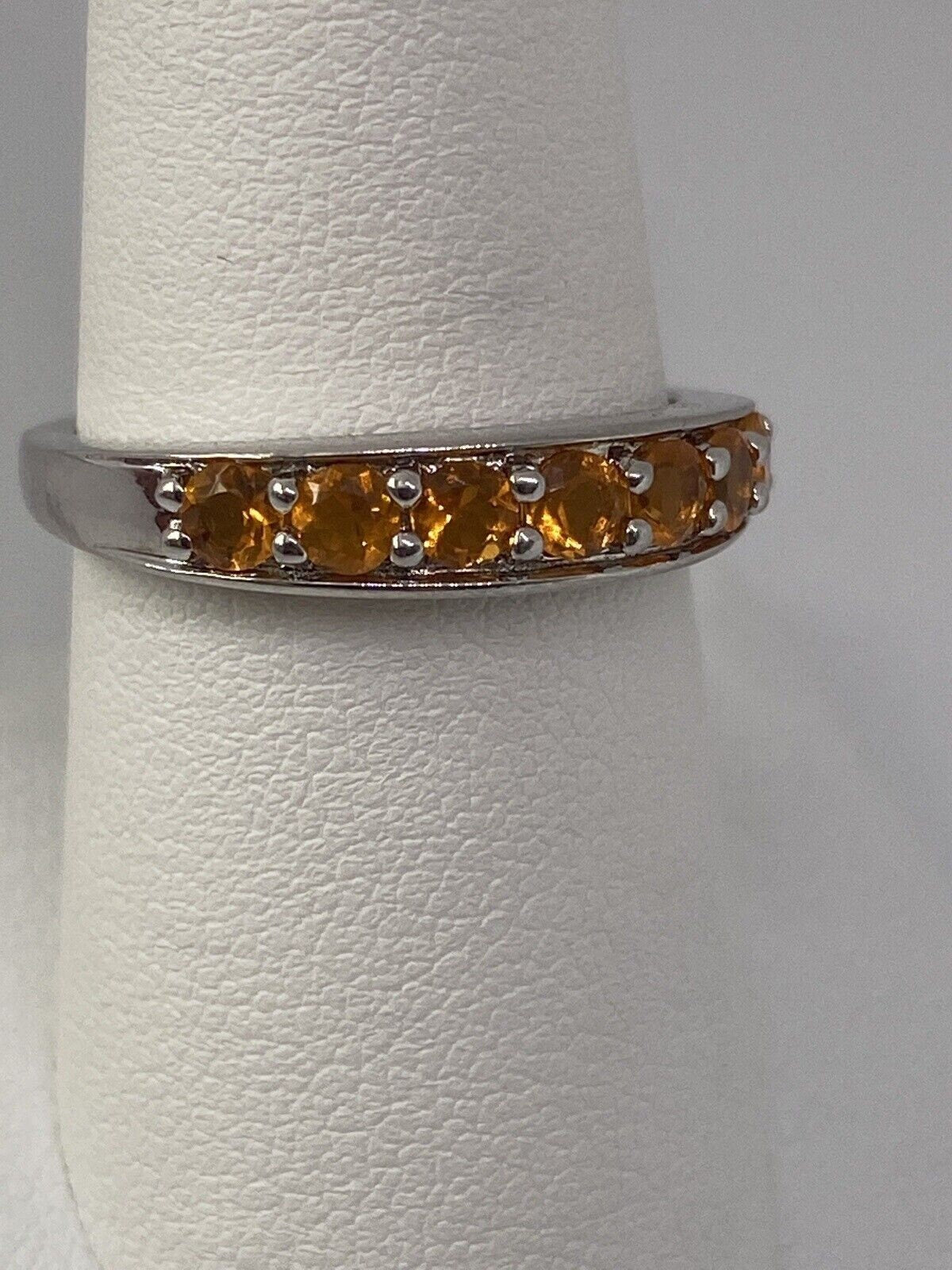 925 Sterling Silver CZ Ring Size 8