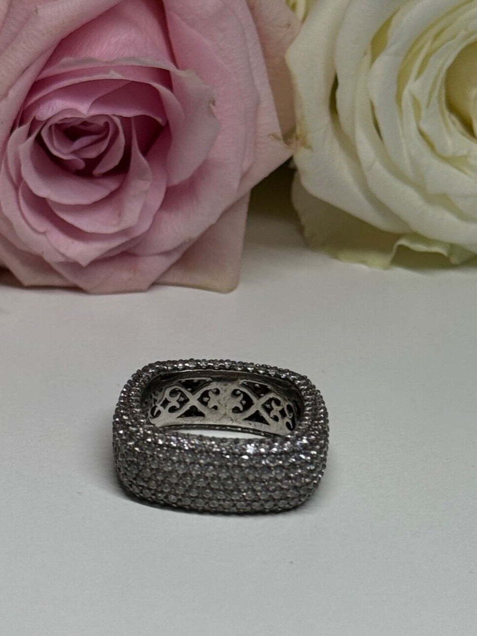 925 Sterling Silver CZ Ring Size 6
