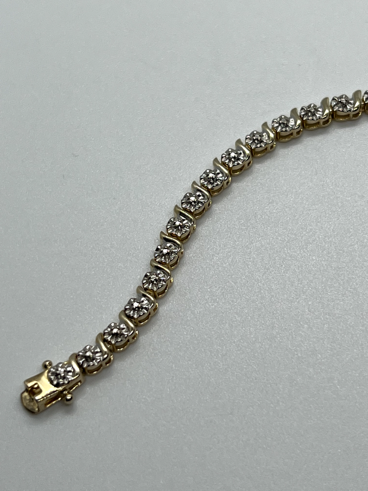 925 Sterling Silver Gold Plated Charm Bracelet