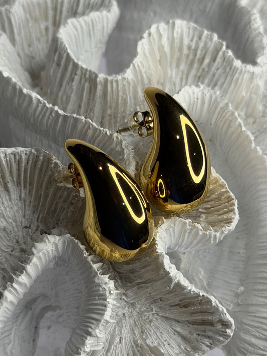 18K Yellow Gold Plated Drop Earrings