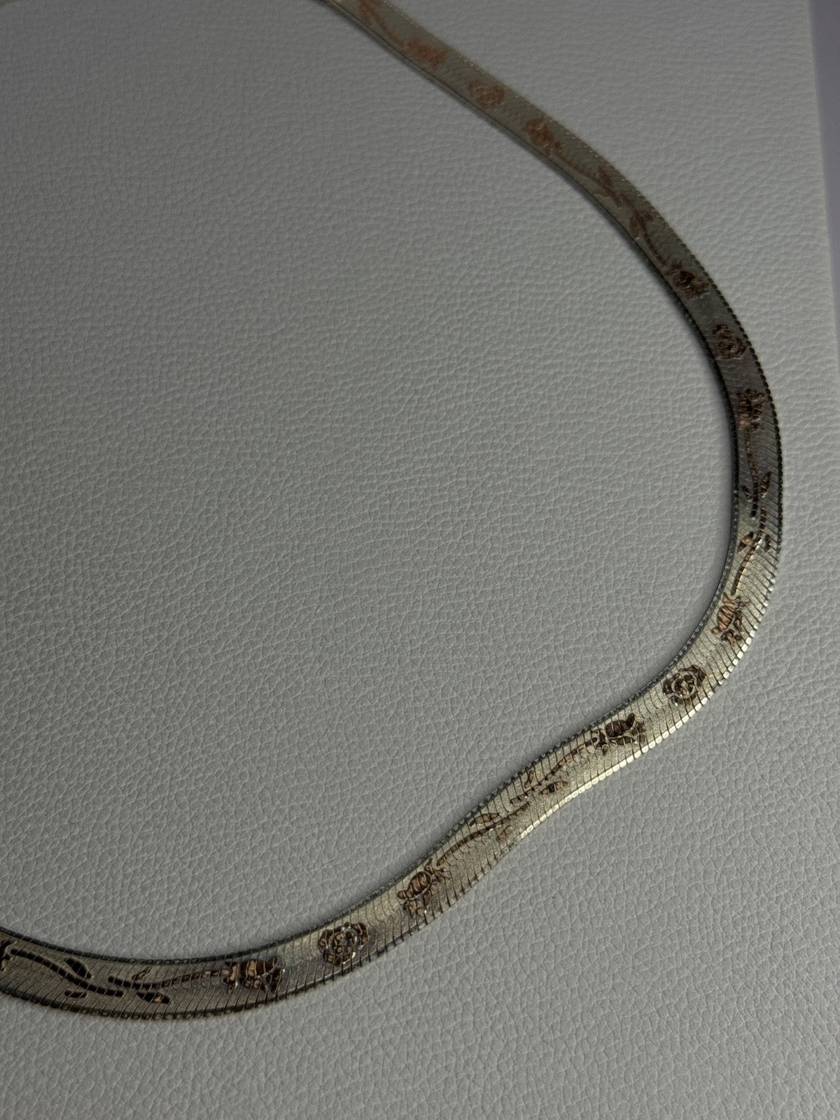 Italy Milor Elegant 925 Sterling Silver Flower Necklace Length 20 Inch