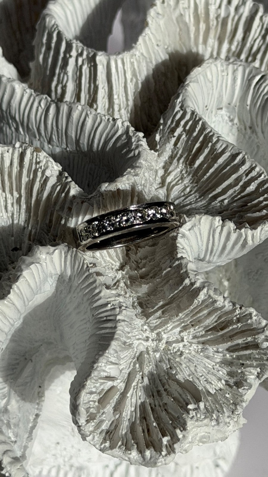 14K White Gold Diamond 0.75 ct Ring Size 5.5