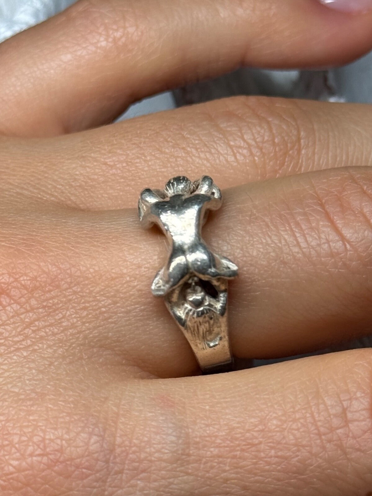 925 Sterling Silver Kamasutra Ring Size 7.5