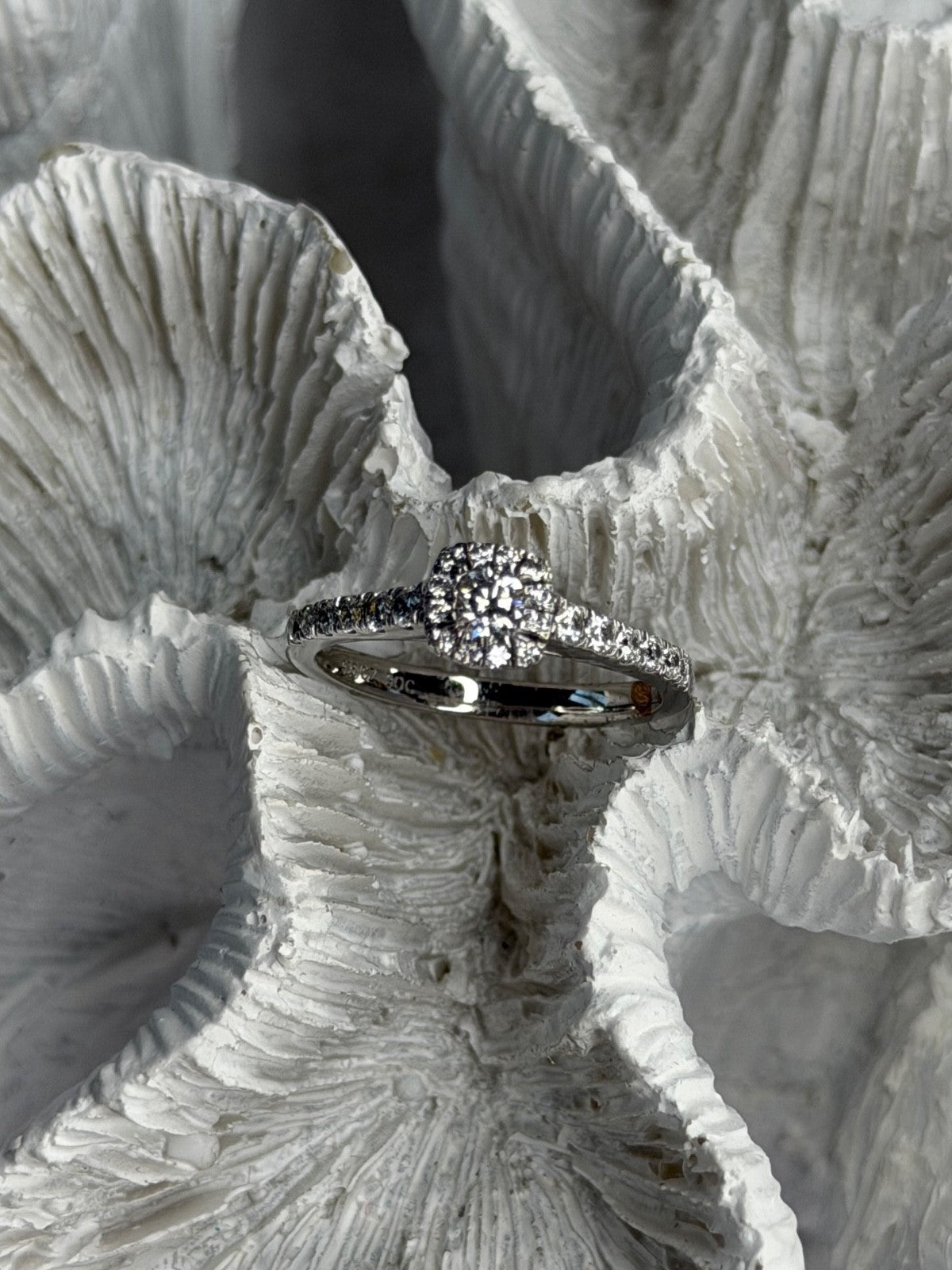 GOC 925 Sterling Silver Cz 0.62 ct Ring Size 7