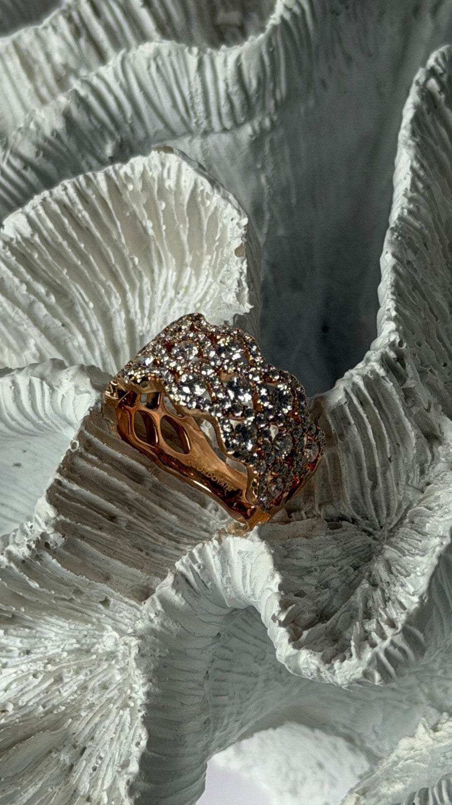 Cordova 750 18K Rose Gold Diamond 1.84 carats Ring Size 6.5