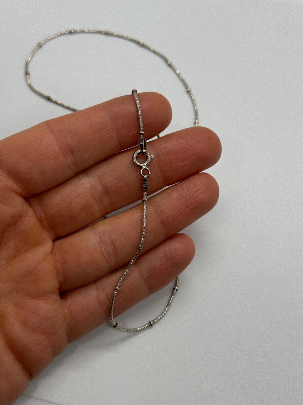 925 Sterling Silver Necklace Italy