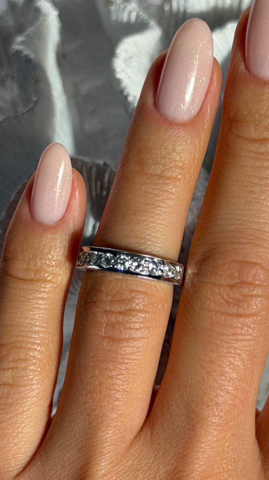 14K White Gold Diamond 0.75 ct Ring Size 5.5