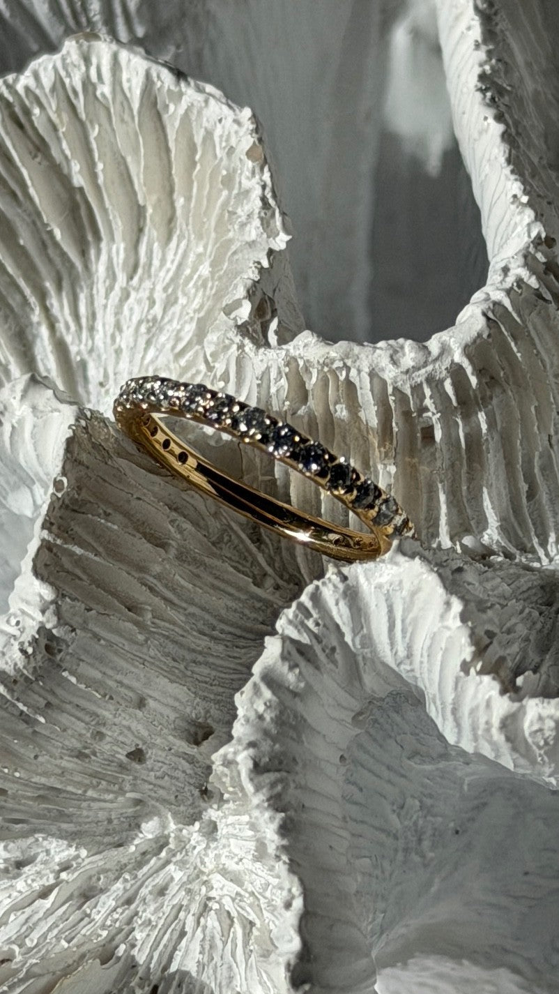 Custom 14K Yellow Gold Diamond 0.77 ct Ring Size 6