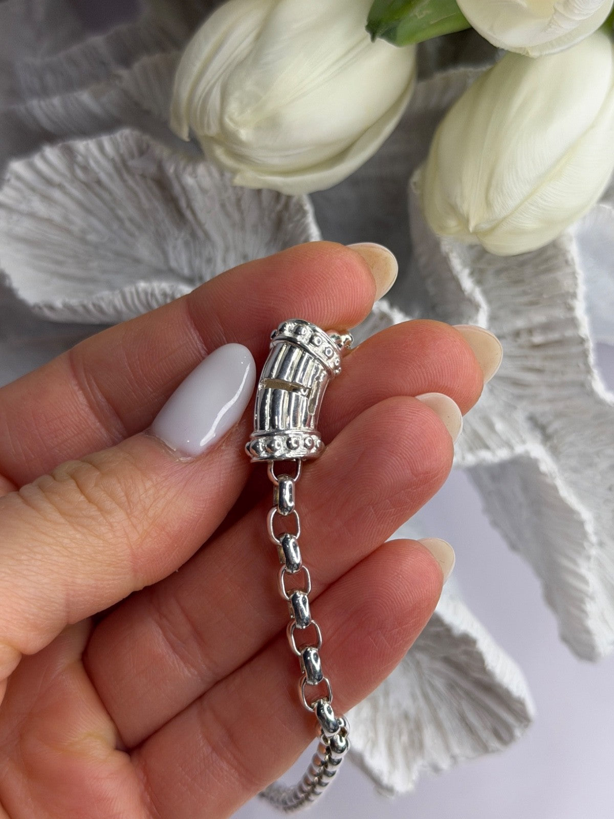 Prochain 925 Sterling Silver Charm Necklace Length 18 in