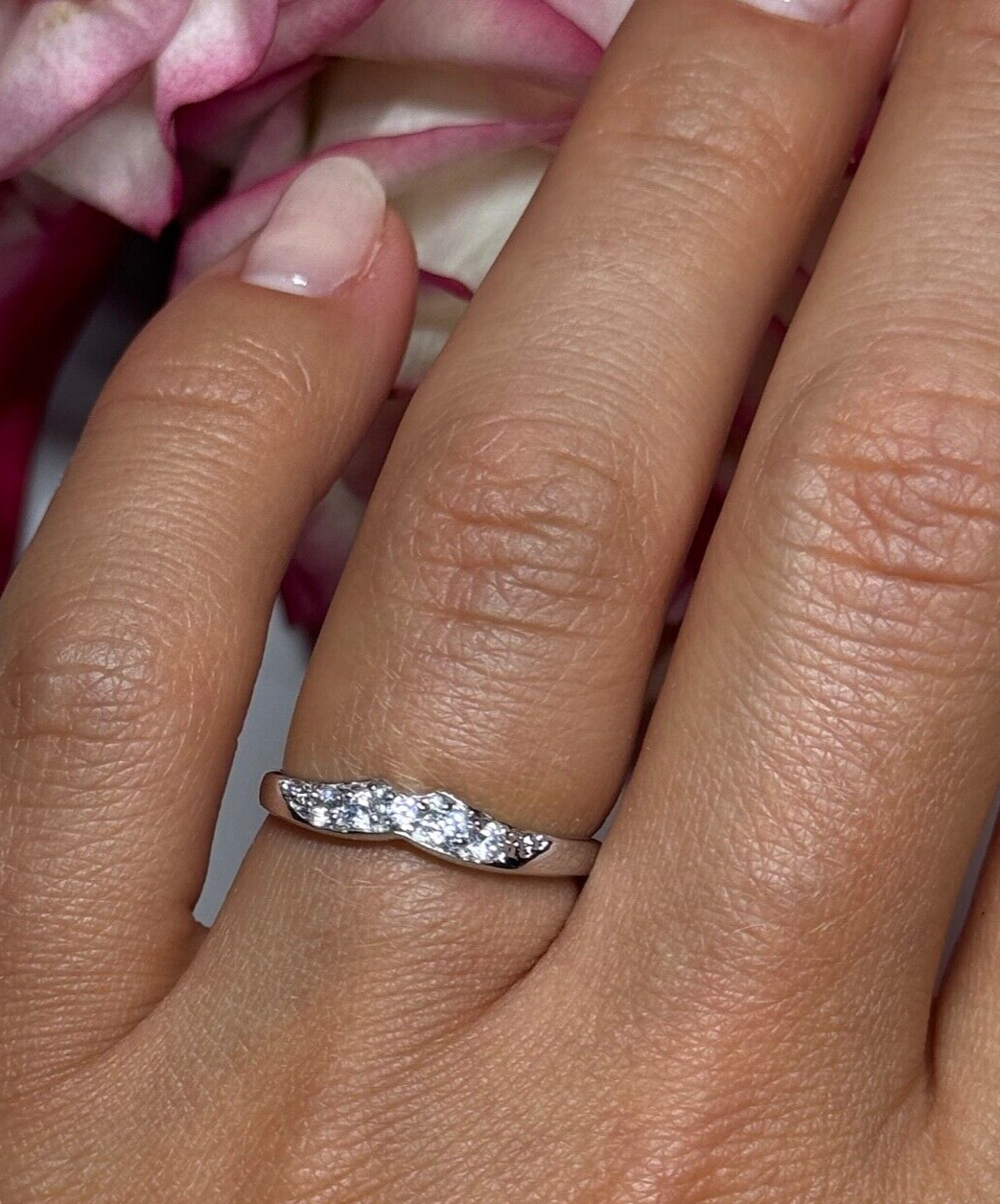 925 Sterling Silver CZ Ring Size 6