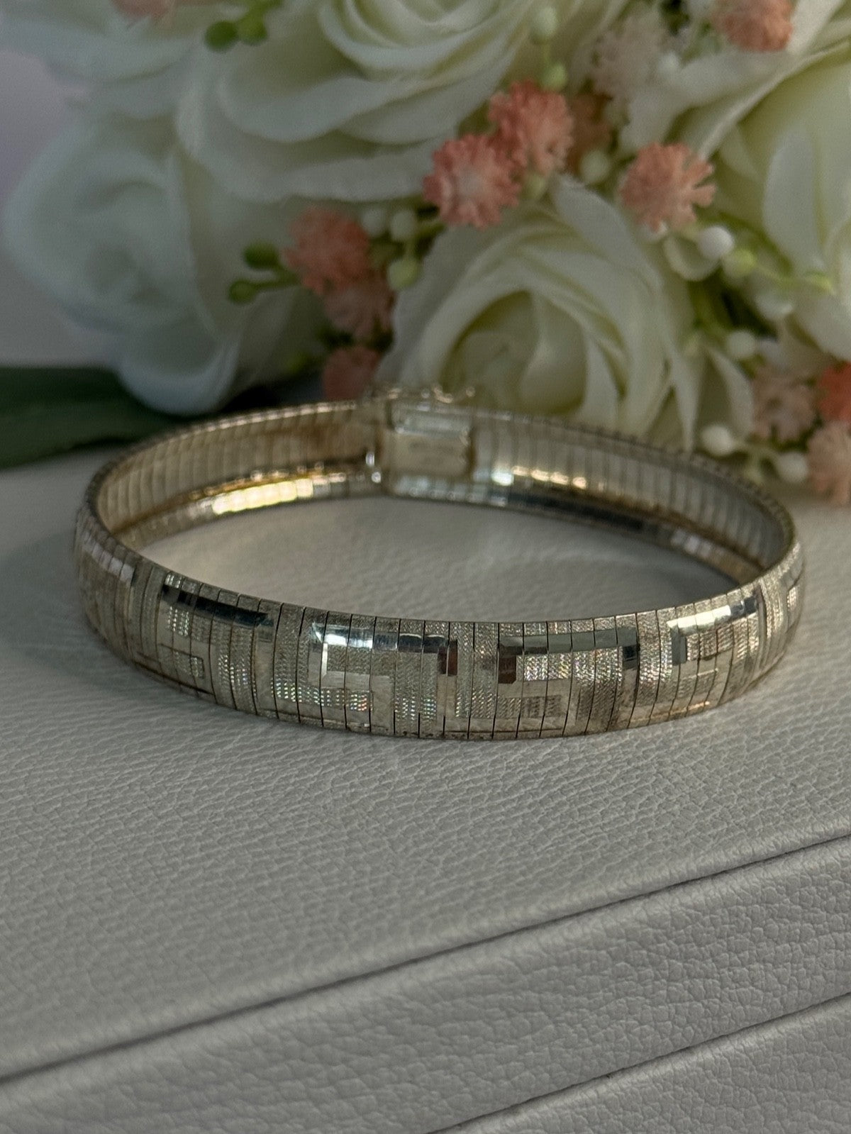 Jcm Italy 925 Sterling Silver Bracelet Length 7.5 Inch
