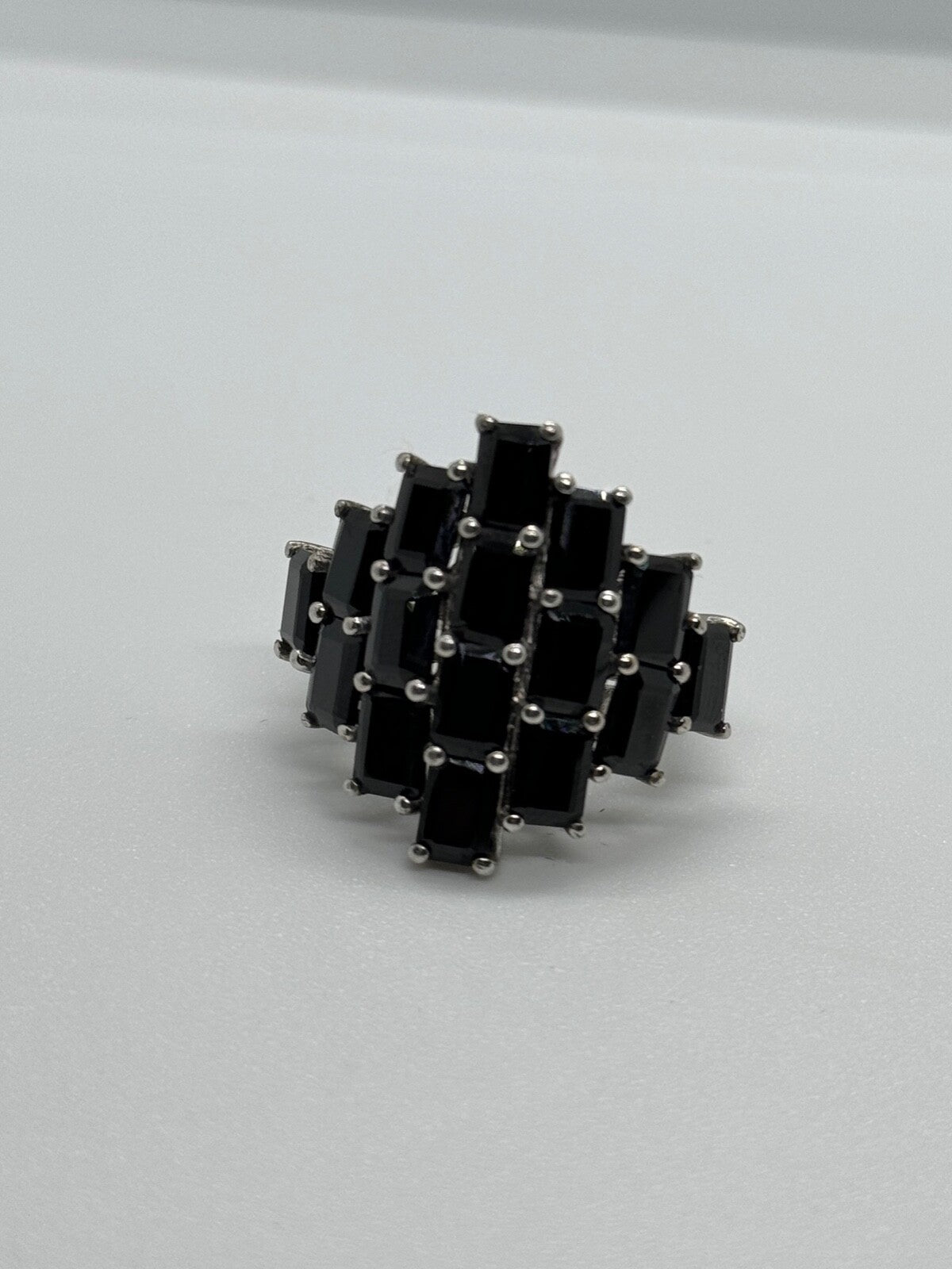 925 Sterling Silver Tourmaline Ring Size 5.5