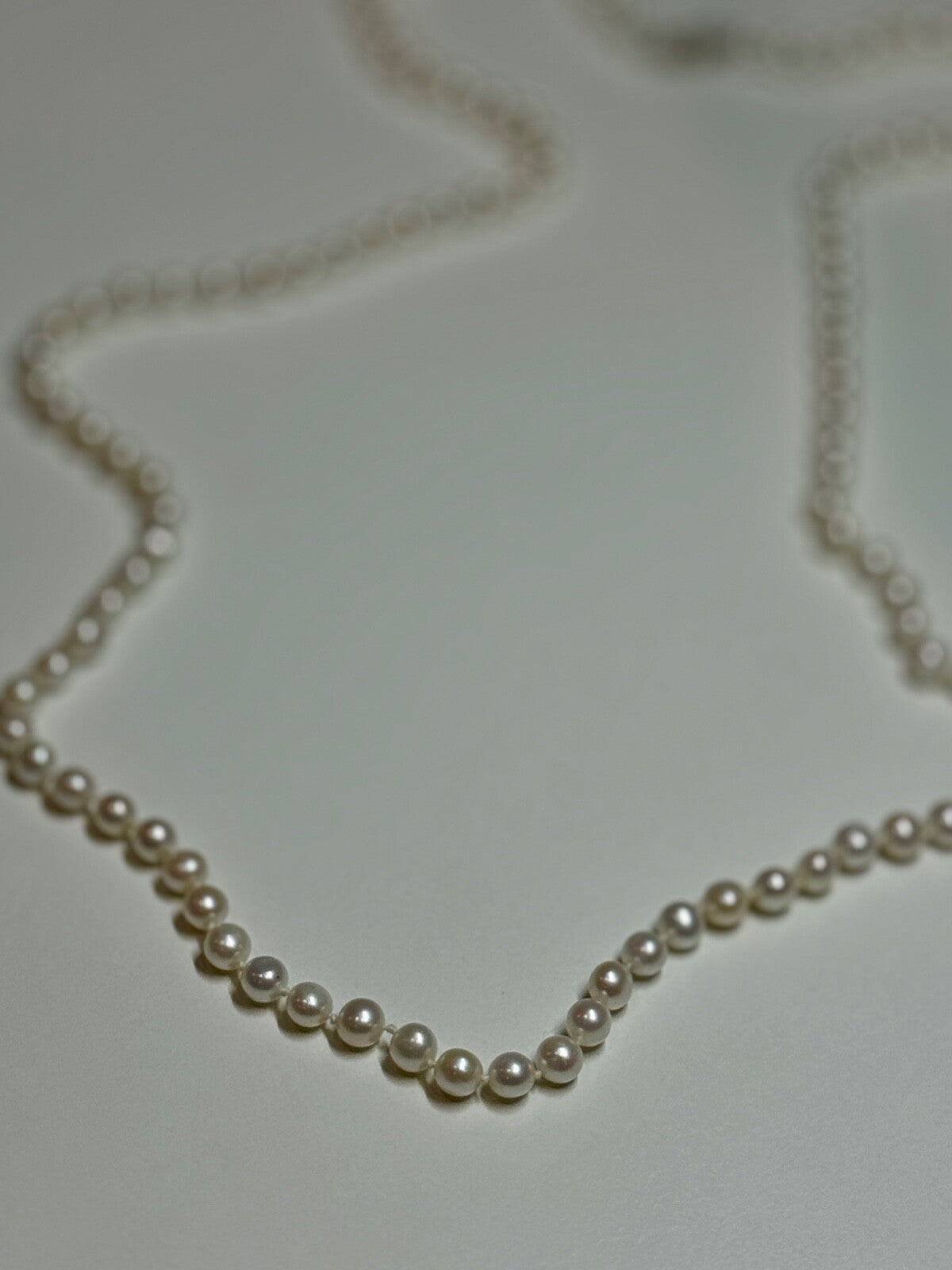 14K Yellow Gold Freshwater Pearl Necklace Length 30 Inch