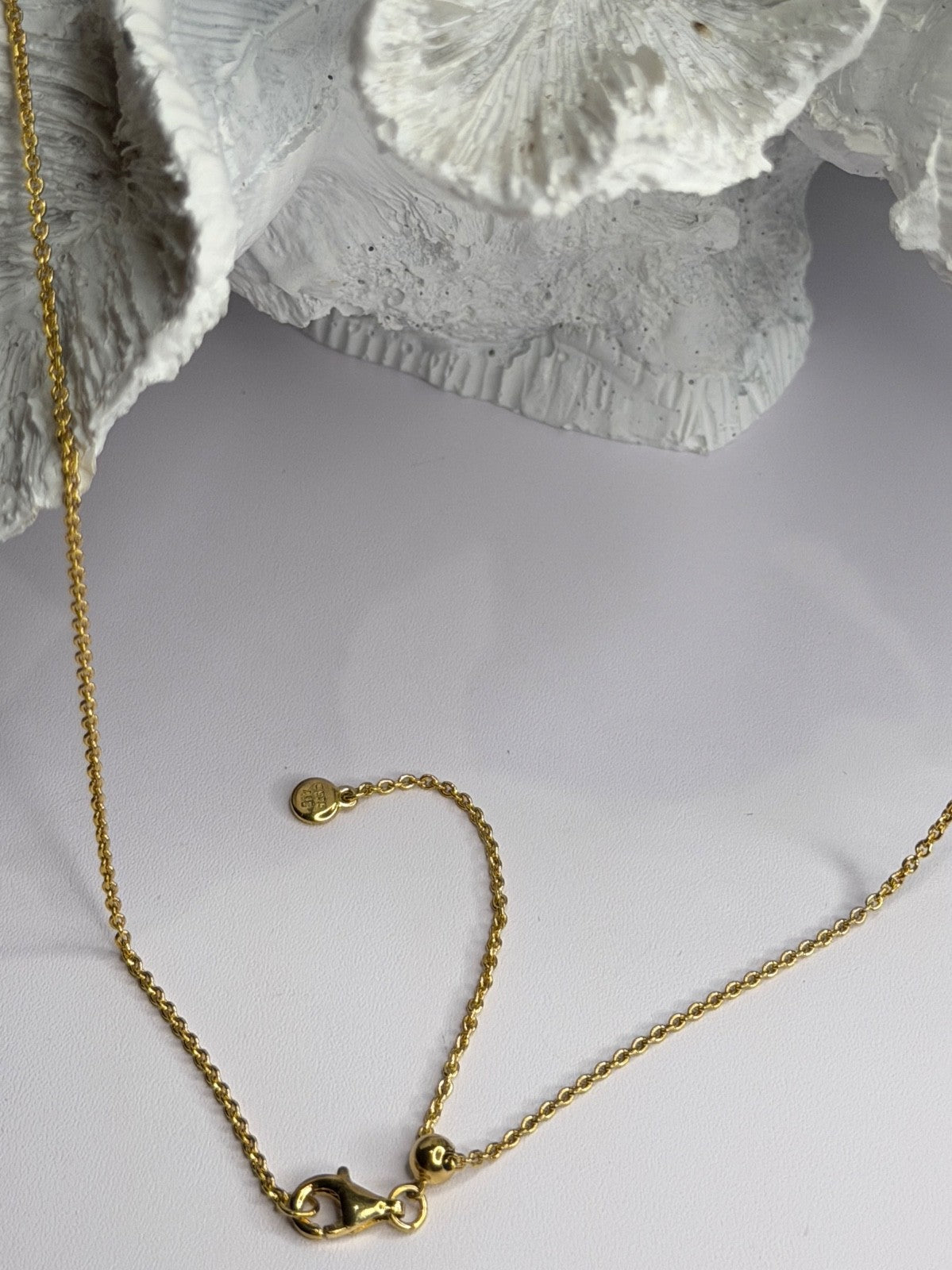 Pandora 925 Sterling Silver Gold Plated Chain
