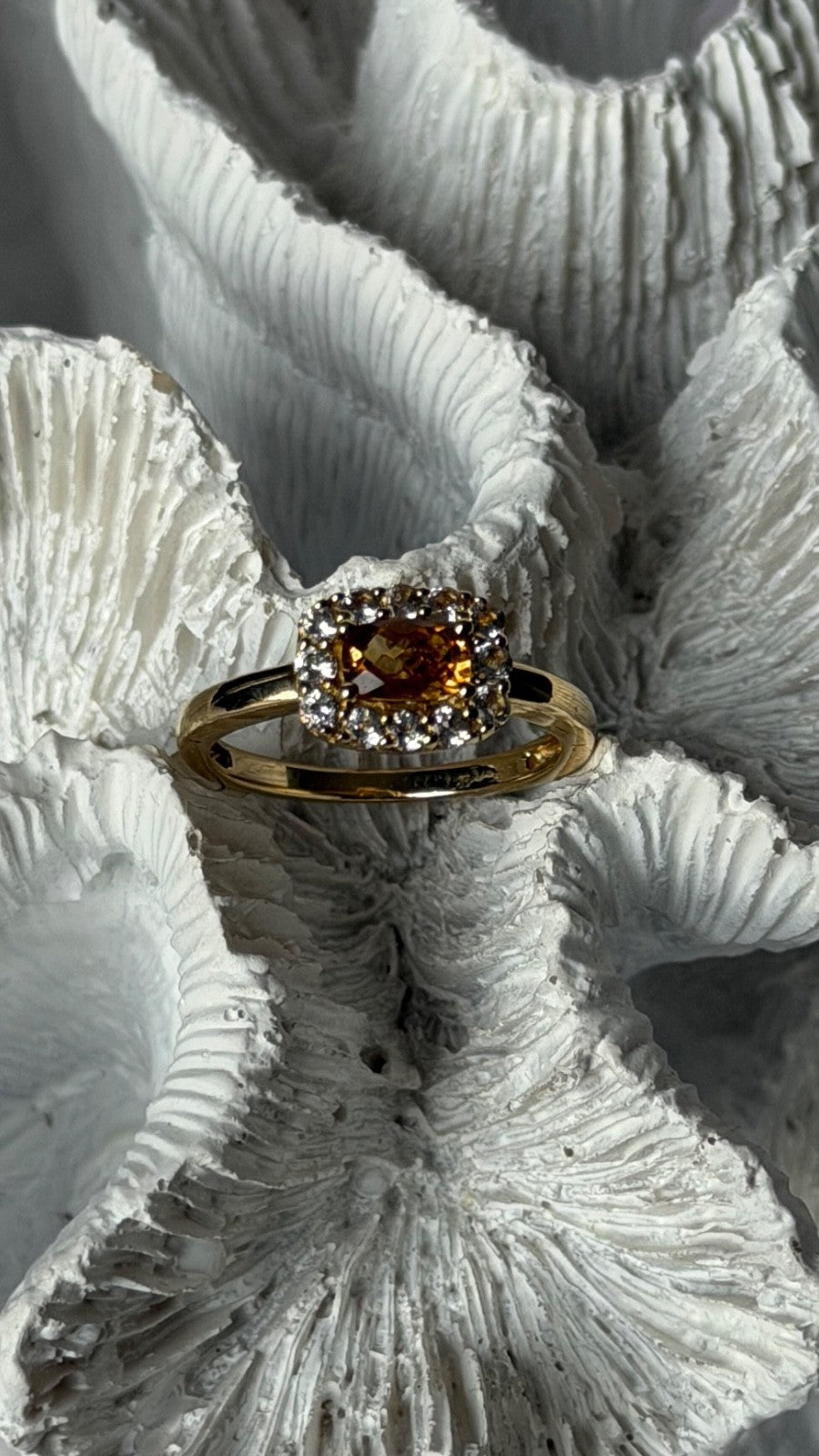 Le Vian 14K Yellow Gold Citrine & Beryl Ring Size 7.5