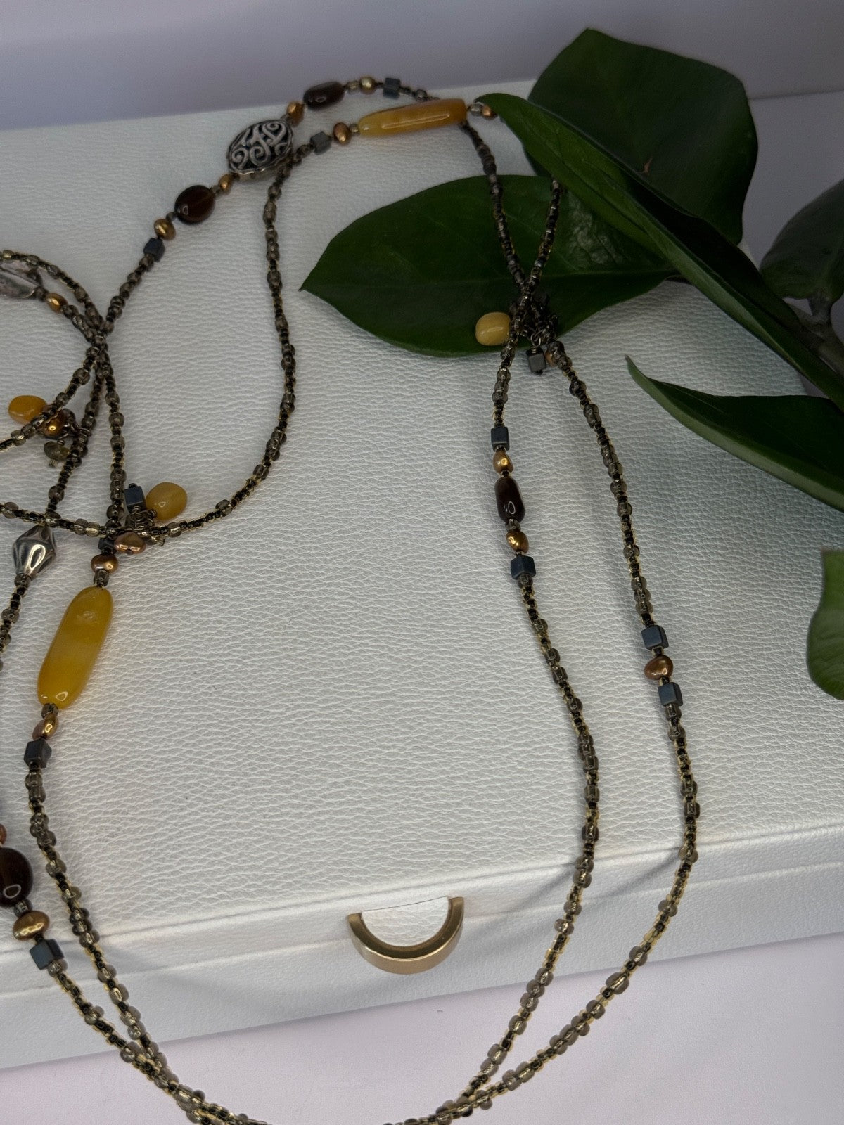 Silpada 925 Sterling Silver Serpentine Boho Necklace Length 60 Inch