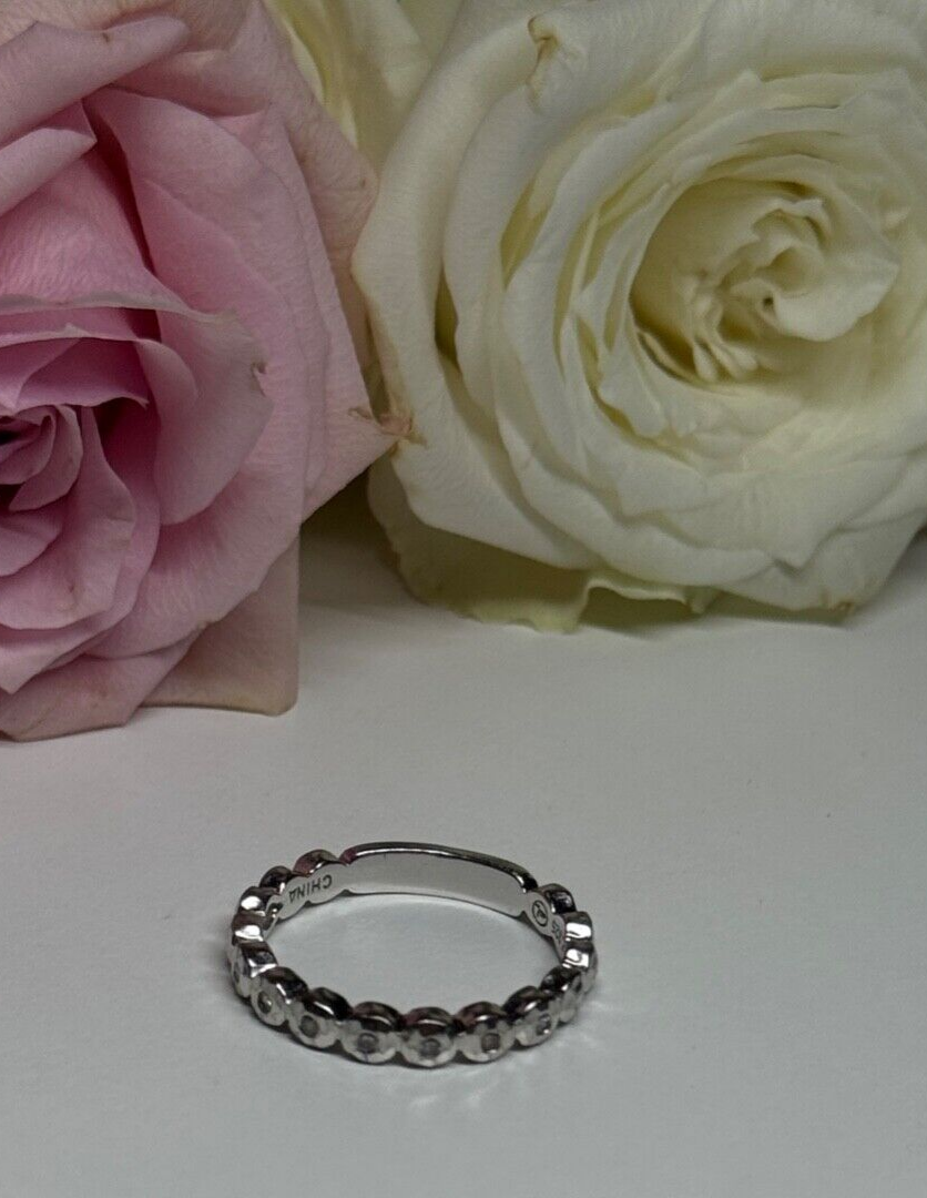 925 Sterling Silver CZ Ring Size 7