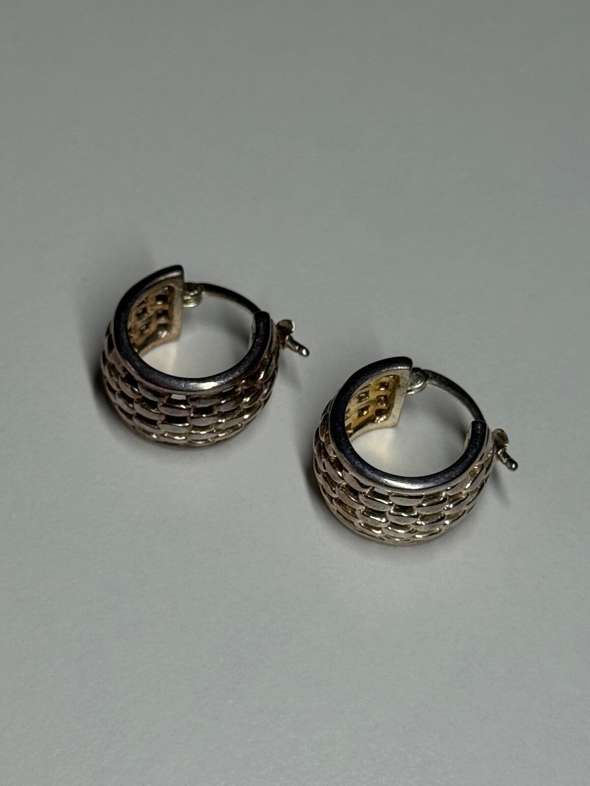 925 Sterling Silver Earrings Length 17 Mm