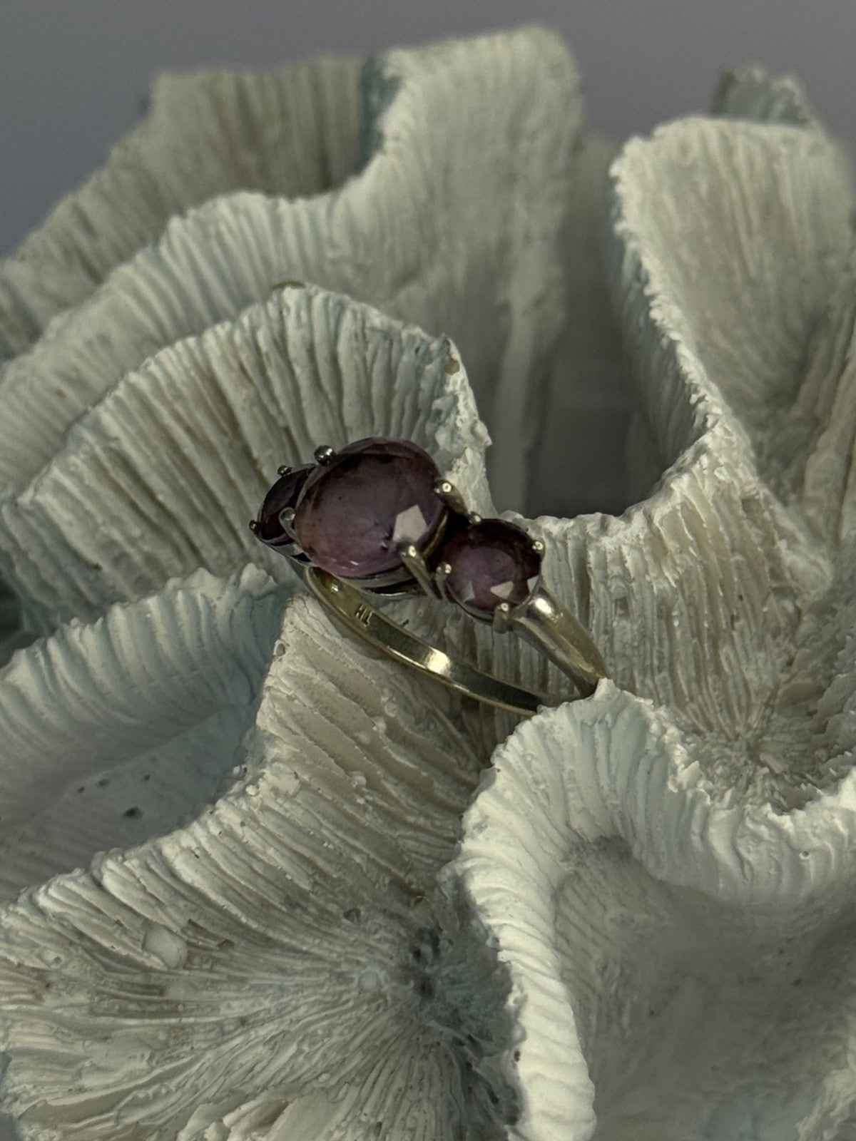 925 Sterling Silver Beautiful Amethyst Ring Size 10