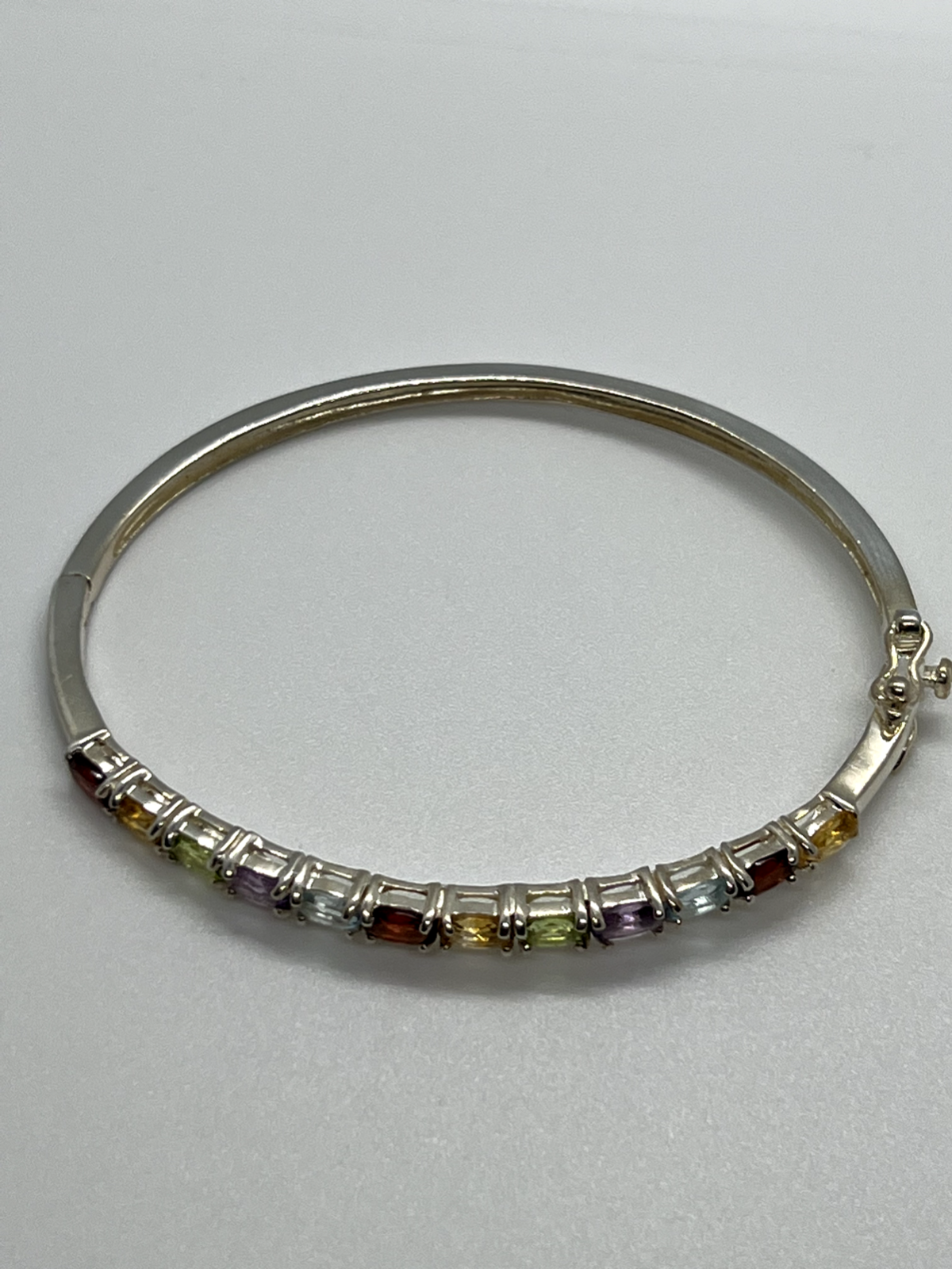 925 Sterling Silver Spinel Bracelet