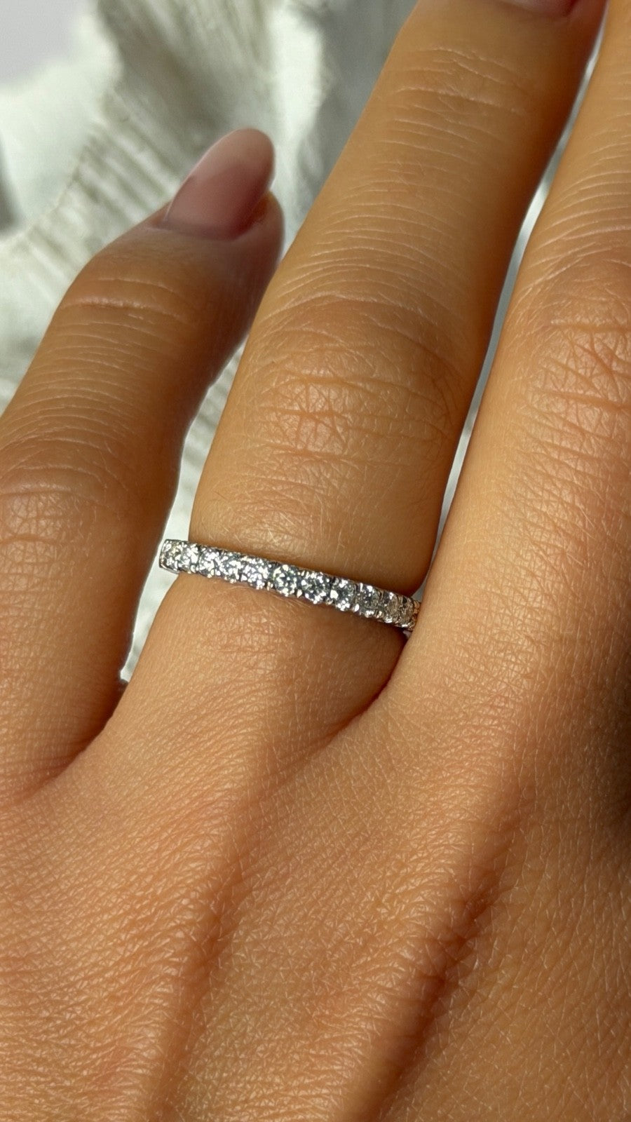 925 Sterling Silver Cz Ring Size 6